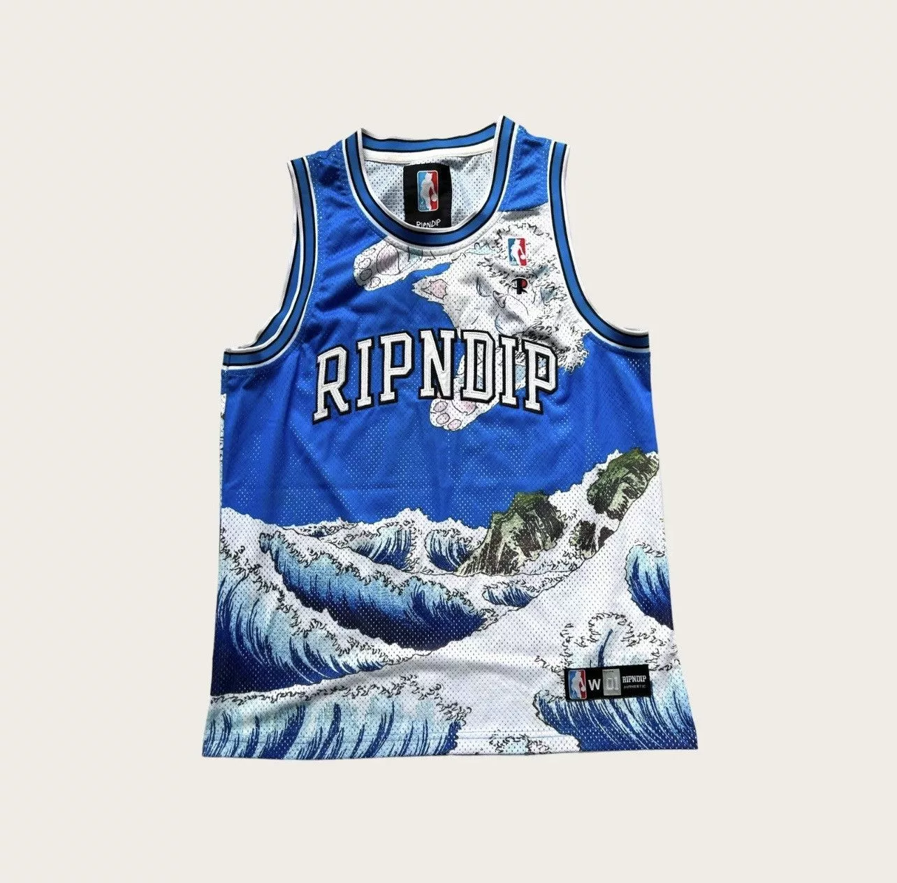 RIPNDIP Jerseys RIPNDIP Jersey The Great Wave XL Blue