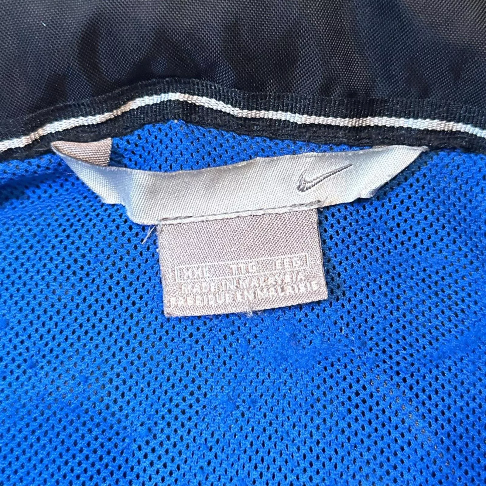Nike Heavy Coats VTG Y2K Black Nike Silver Tag Half-Zip Windbreaker Jacket
