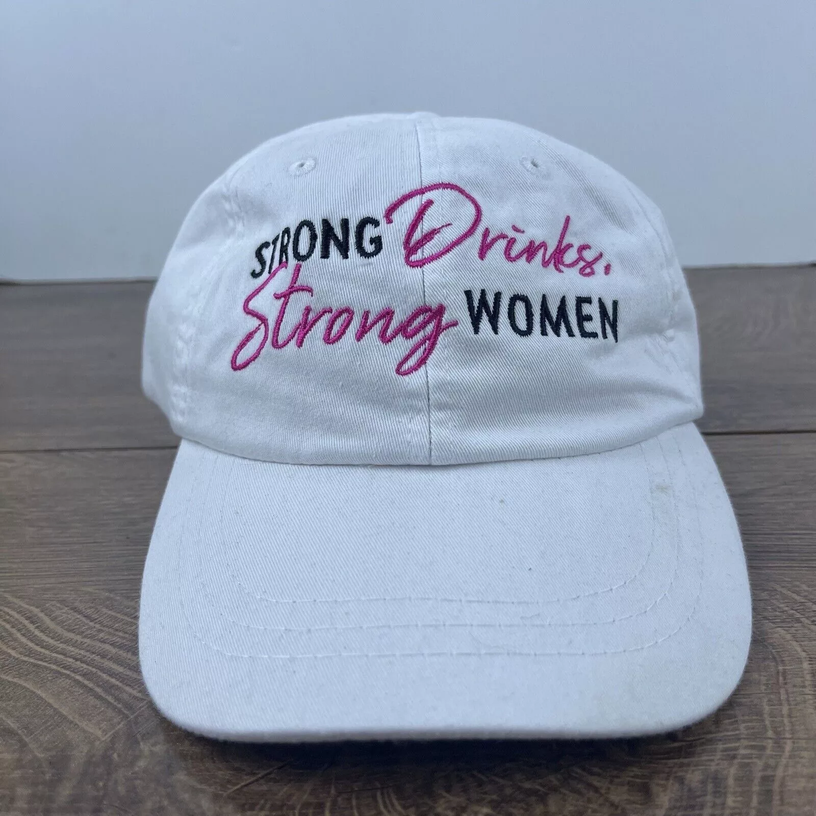 Other Hats Other Strong Drinks Strong Women Hat White Hat Adjustable White Ad