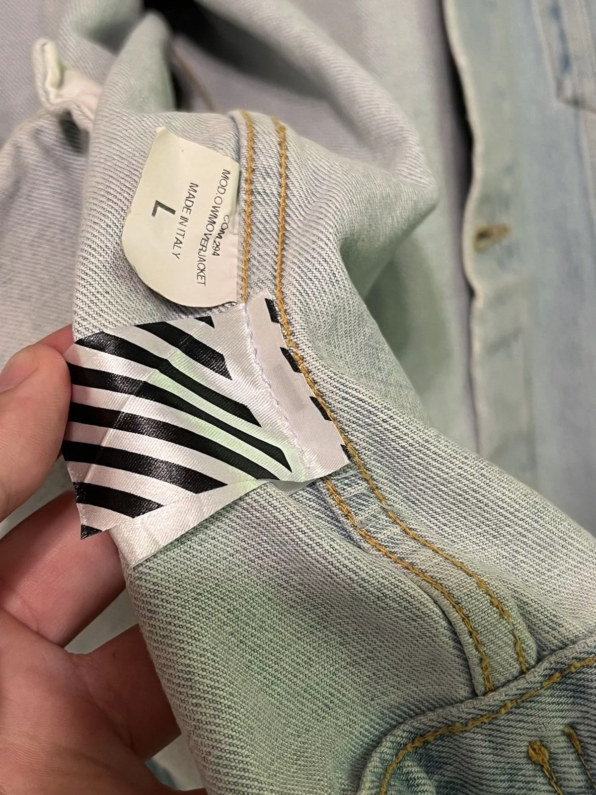 Off-White Denim Jackets Off-White Not real denim jacket Blue