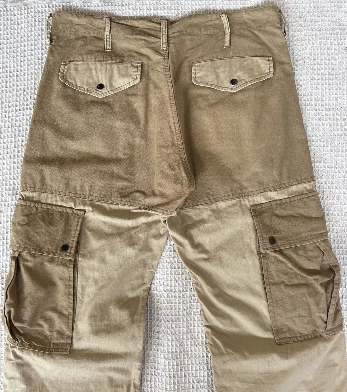 Buzz Rickson's Casual Pants Buzz Rickson's Vintage90s🔥AVIREX✖️EQUIPMENT🔥Patchworks Pocket Cargo Pants Beige Avant-Garde