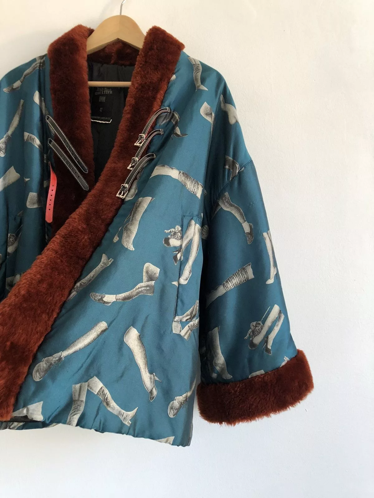 Jean Paul Gaultier Heavy Coats Jean Paul Gaultier aw 92 french cancan kimono coat Blue
