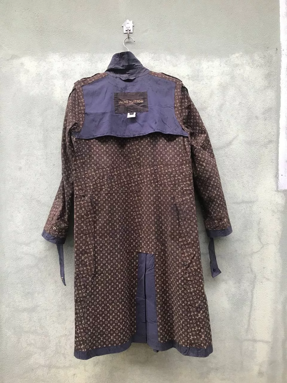 Louis Vuitton Light Jackets Louis Vuitton × Vintage Vintage Louis Vuitton Monogram Trench Coat Gray Luxury