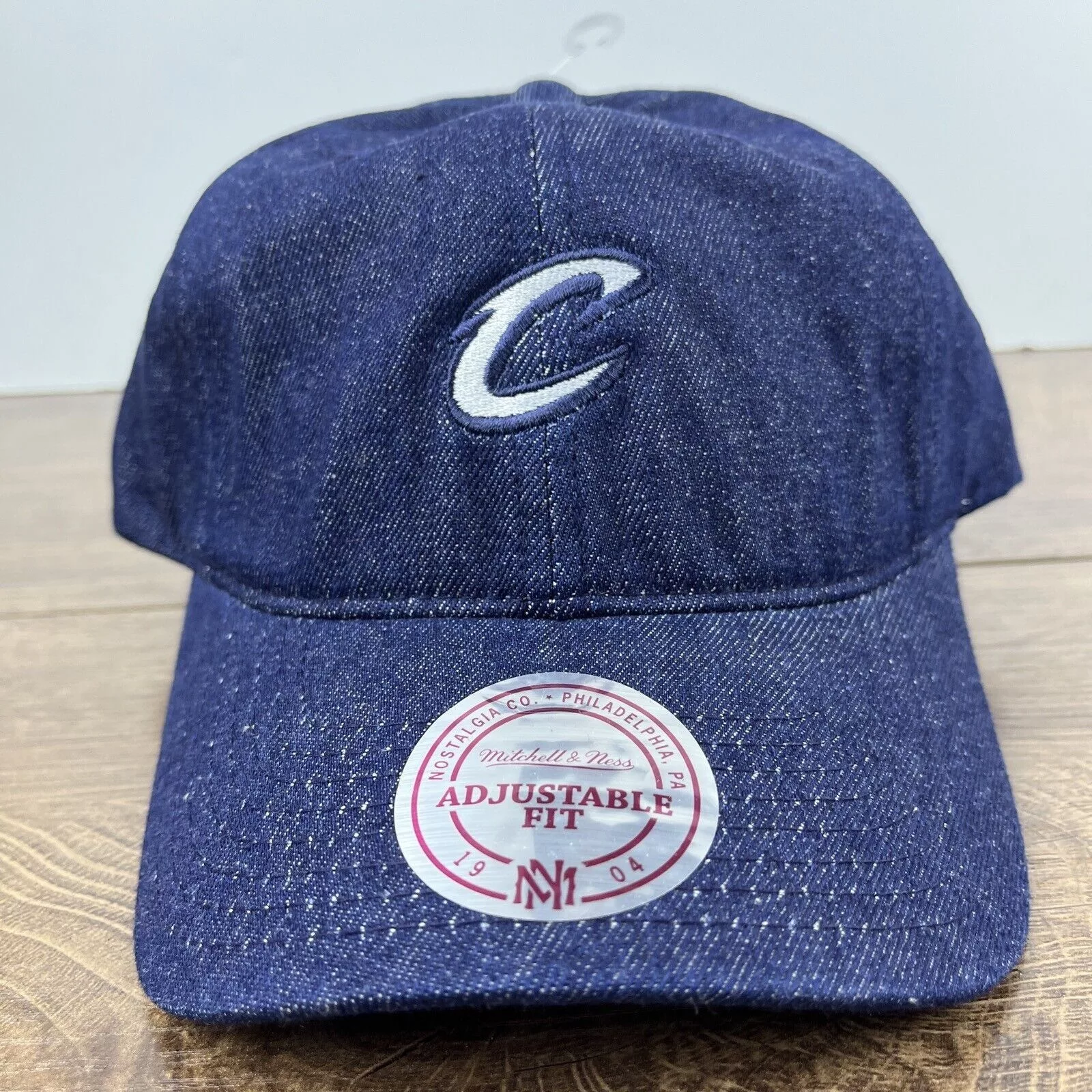 Mitchell & Ness Hats Cleveland Cavaliers Hat NBA Mitchell & Ness Blue Hat Adjusta