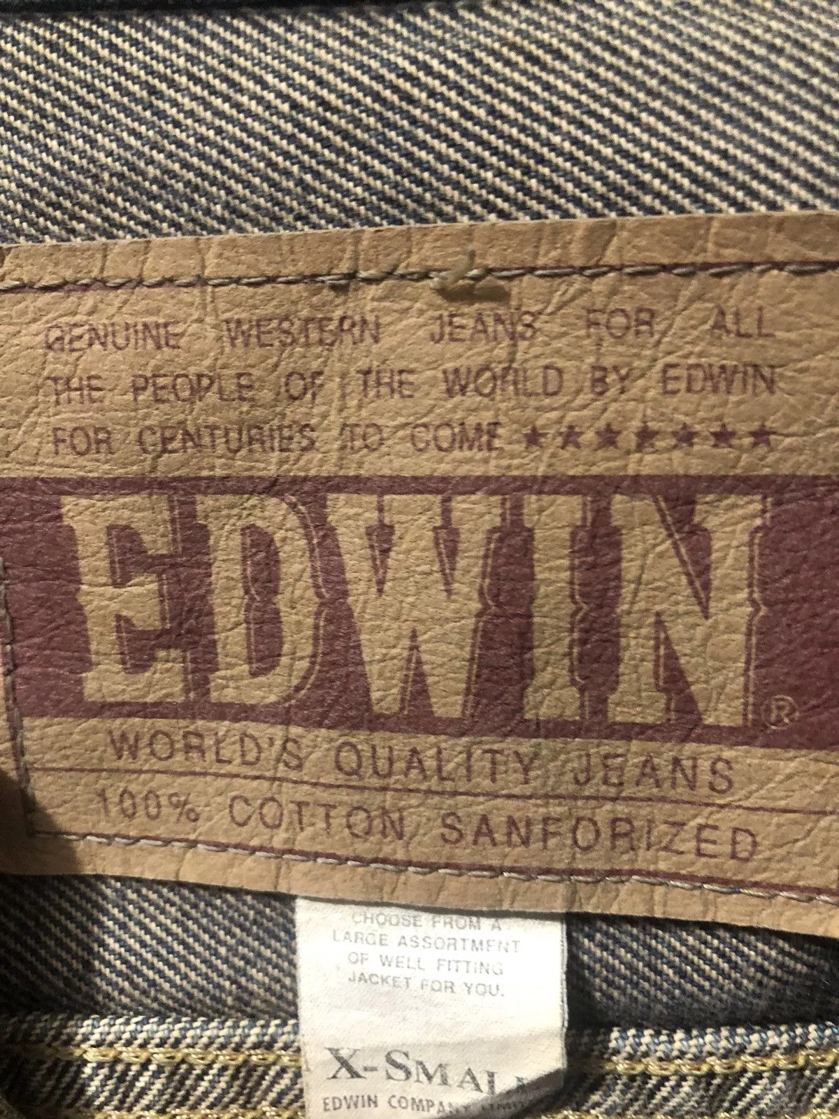 Edwin Denim Jackets Edwin × Vintage VTG x DENIM x JACKET EDWIN Blue