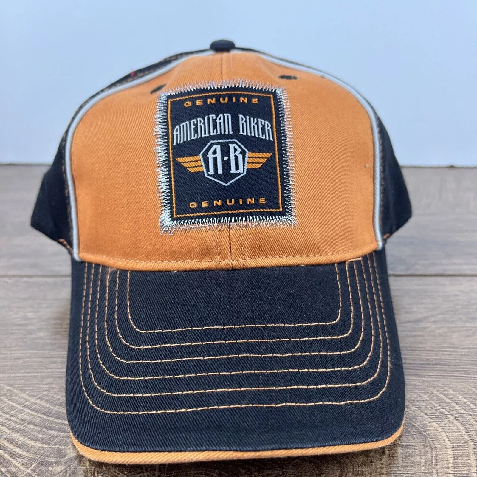 Other Hats Other American Biker Hat American Biker Orange Hat Adjustable Adul
