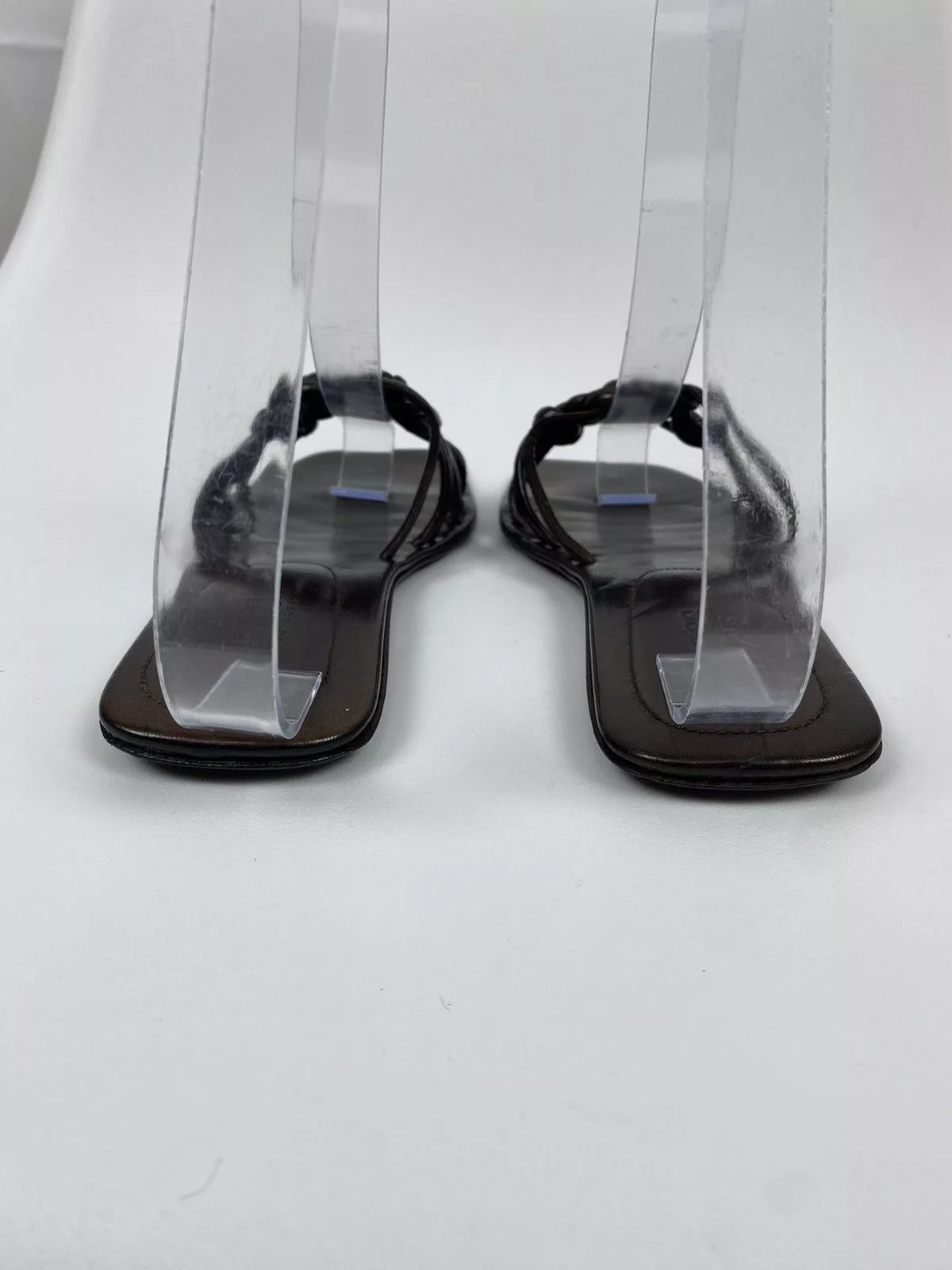 Hugo Boss Flats Hugo Boss Genuine Leather Slides Open Toe size 38 Brown
