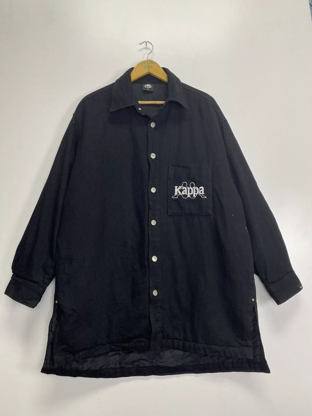 GU Light Jackets GU × Kappa Kappa Button Jacket Black