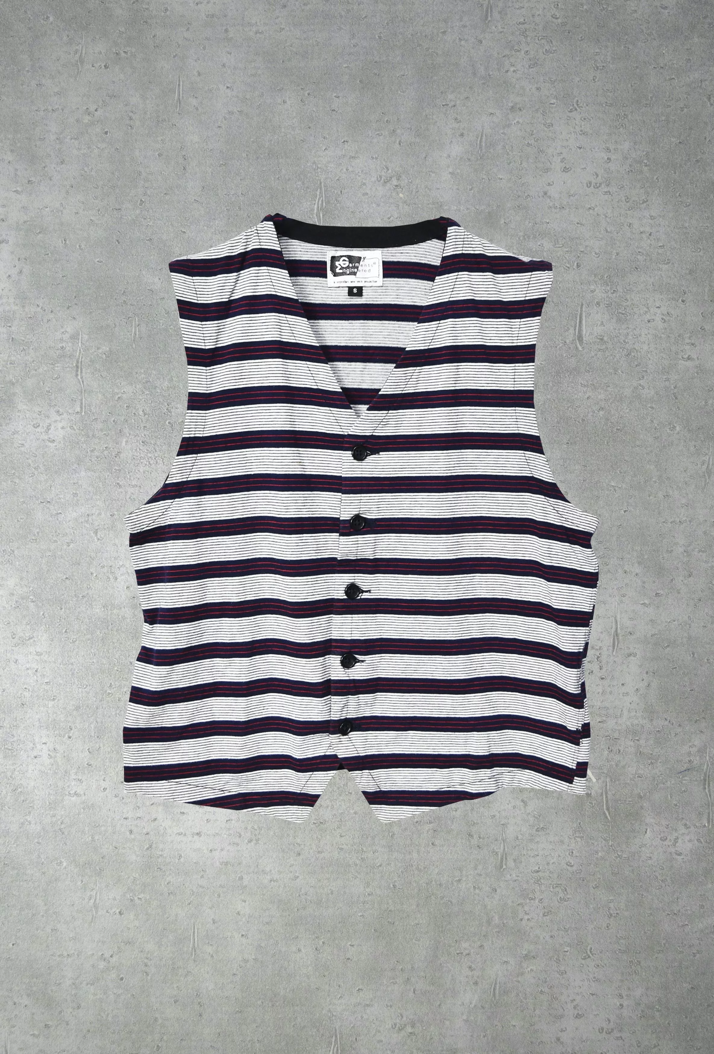Engineered Garments Vests Engineered Garments × Nepenthes Engineered Garments/stripe gilet vest/23599 - 0504 50 Multi