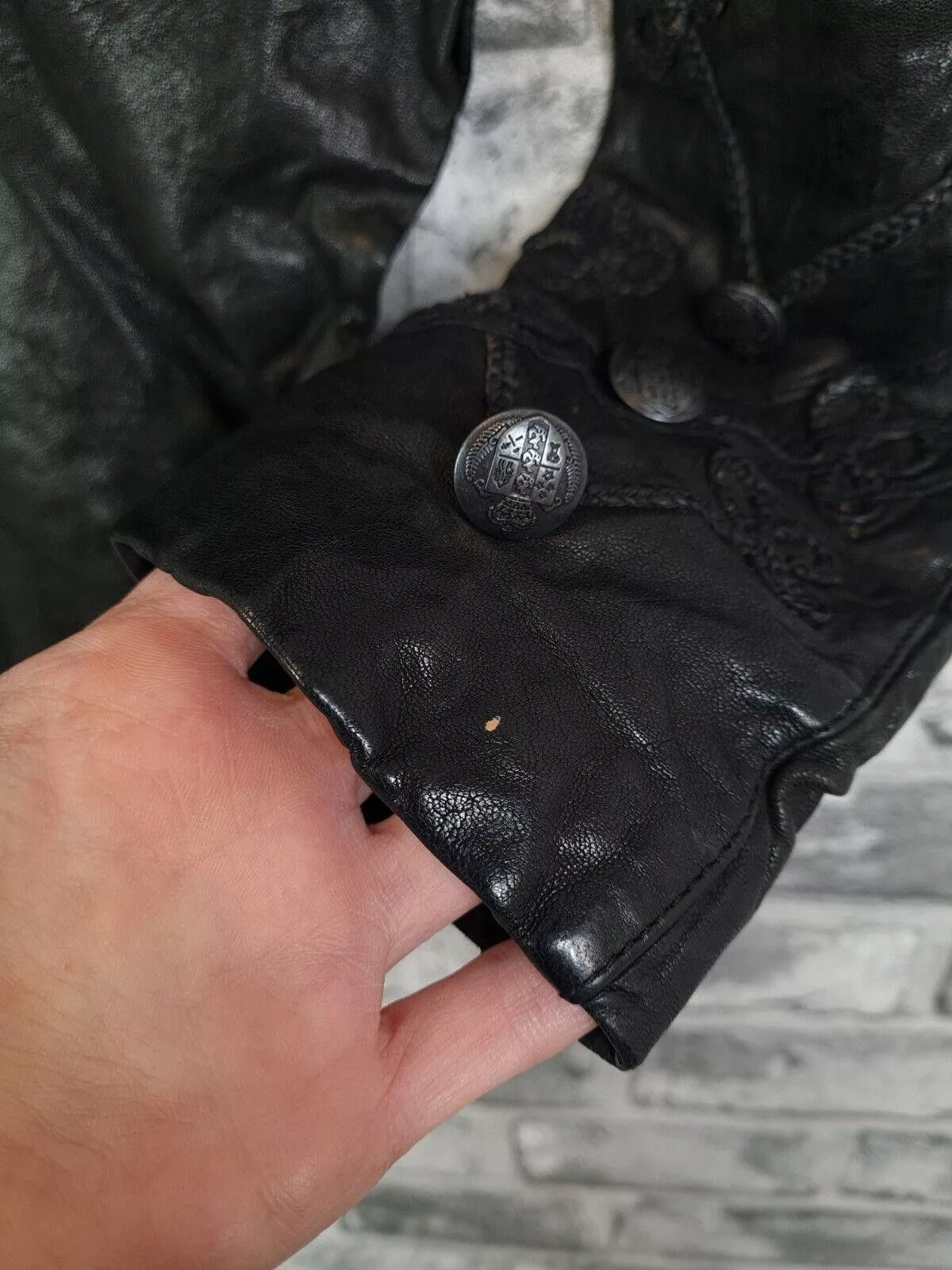 Allsaints Jackets Allsaints All Saints Leather Uk 10 KARST Leather Tailcoat Steampunk Black