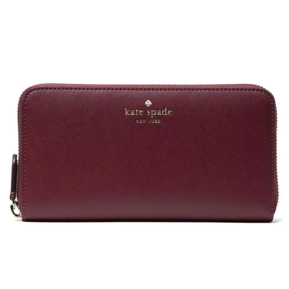 Kate Spade Wallets Kate Spade Brynn Continental Zip Wallet Deep Berry Burgundy Purple