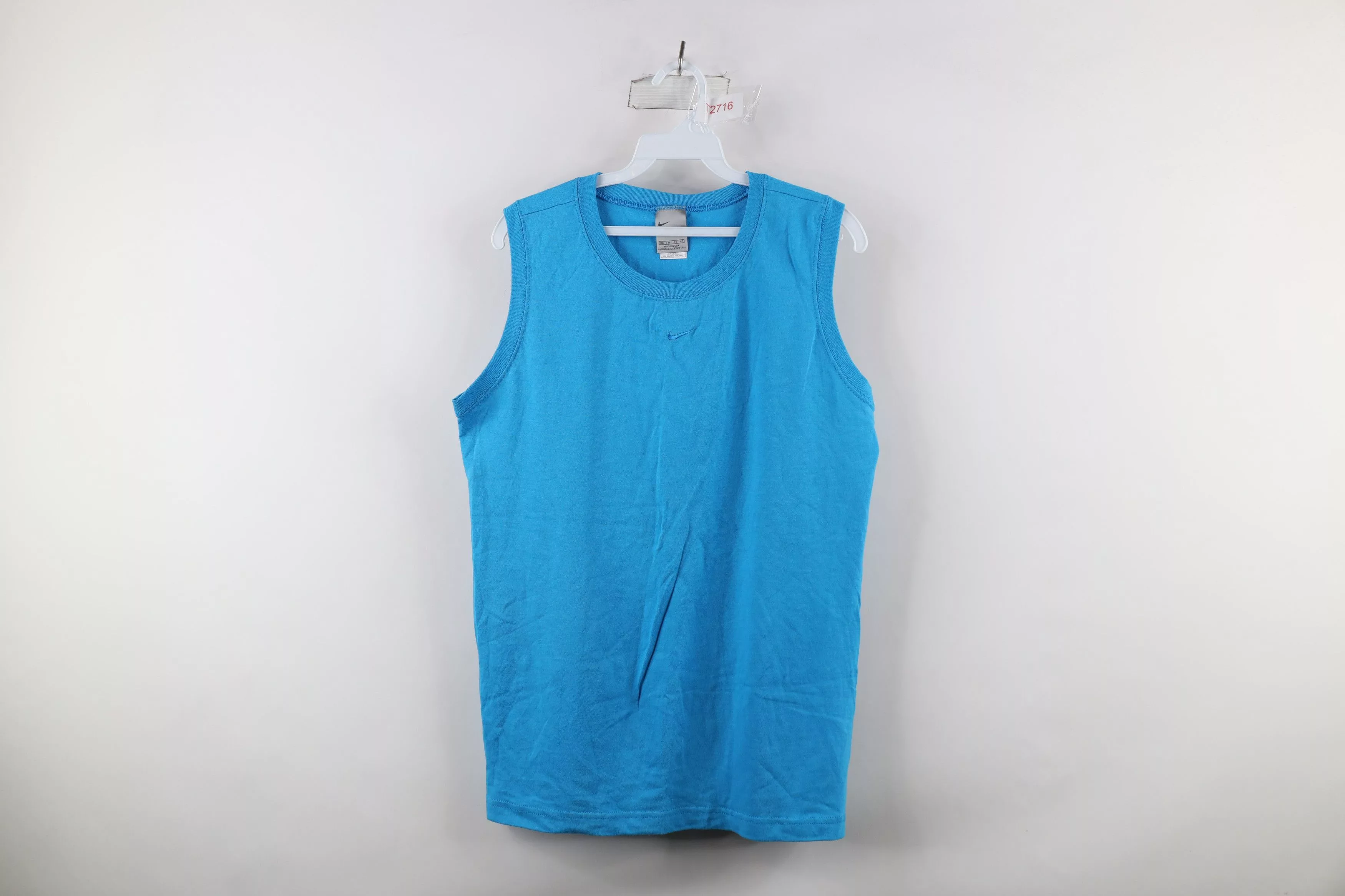 Nike Tank Tops Nike × Vintage Vintage 90s Nike Center Swoosh Muscle Tank Top T-Shirt USA Blue