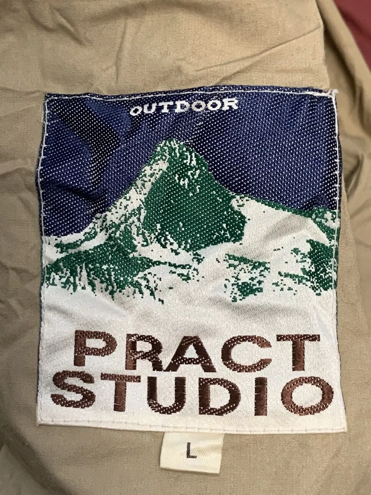 Designer Light Jackets Designer × Japanese Brand × Vintage Rare Design Vintage Pract Studio Outdoor Jackets Red