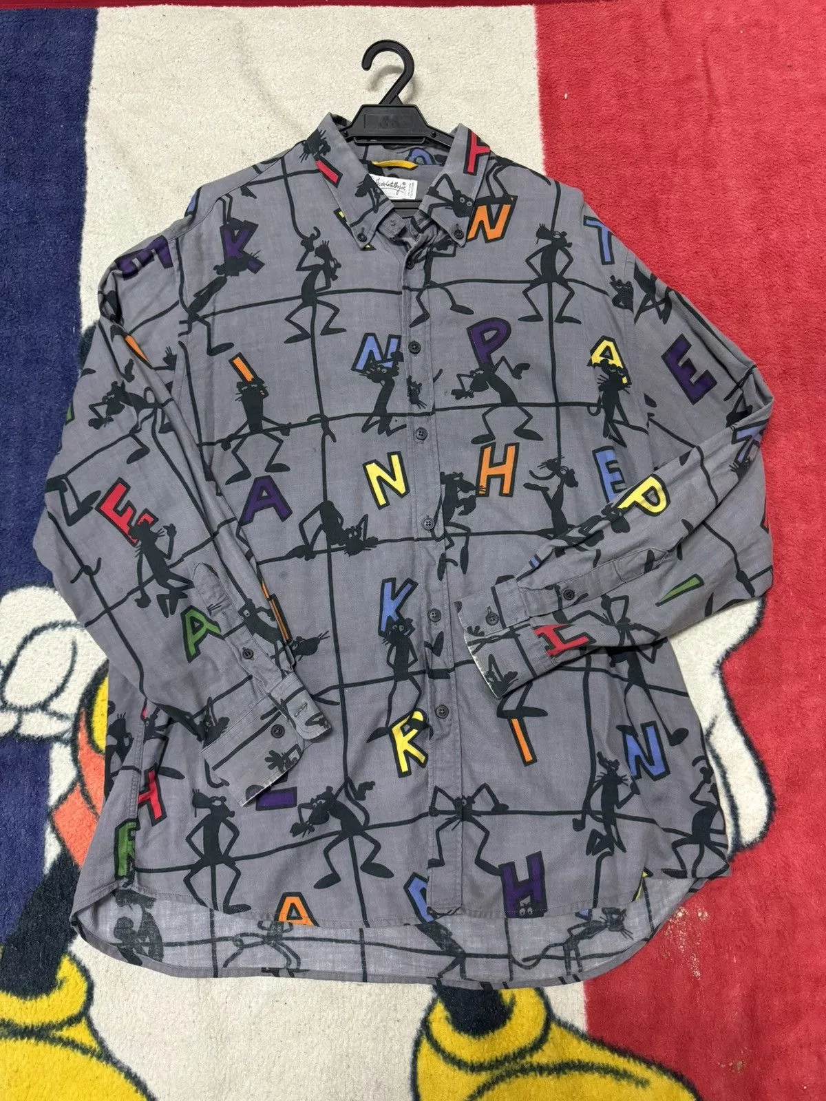 Cartoon Network Shirts Button Ups Cartoon Network × Jean Charles De Castelbajac × Vintage VINTAGE JEAN CHARLES CASTELBAJAC PINK PANTHER SHIRT Multi