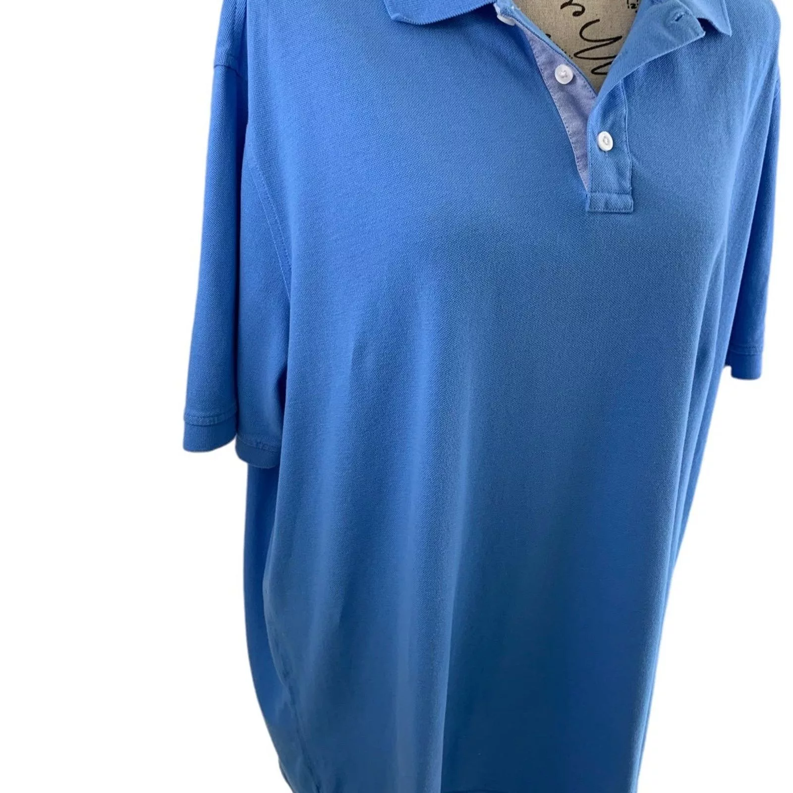 Nordstrom Polos *Nordstrom Men’s Shop Polo XL Blue Pullover Soft 100% Cotton