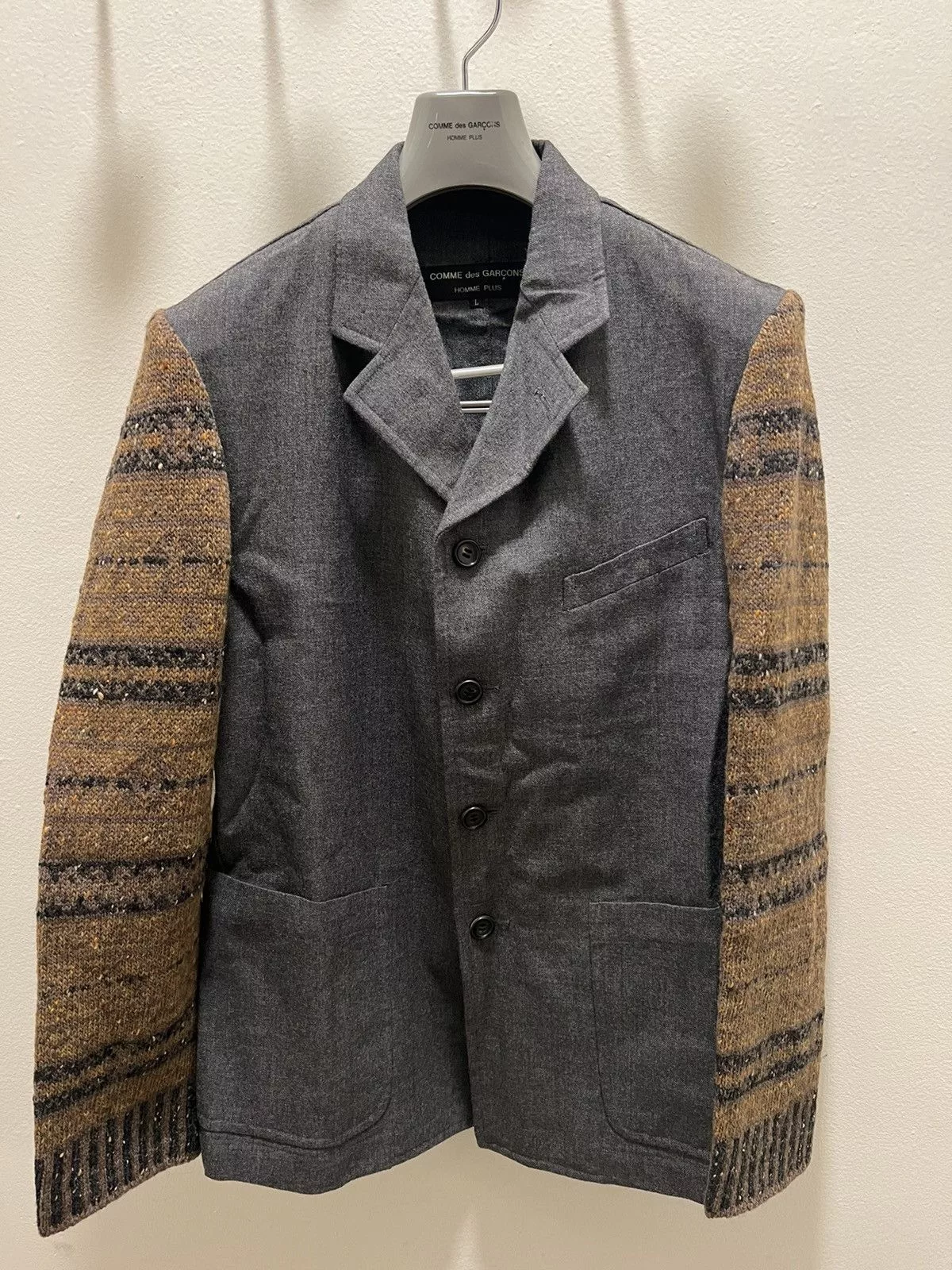 Comme des Garcons Light Jackets Comme des Garcons × Comme des Garcons Homme Plus Comme Des Garçons Homme Plus Blazer Gray