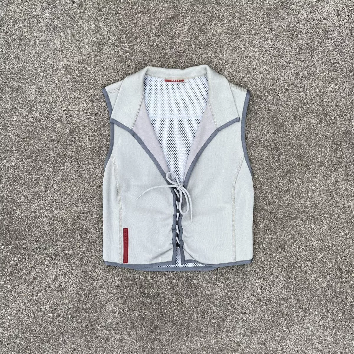 Prada Vests Prada SS99 Linea Rossa Astro Gilet Gray