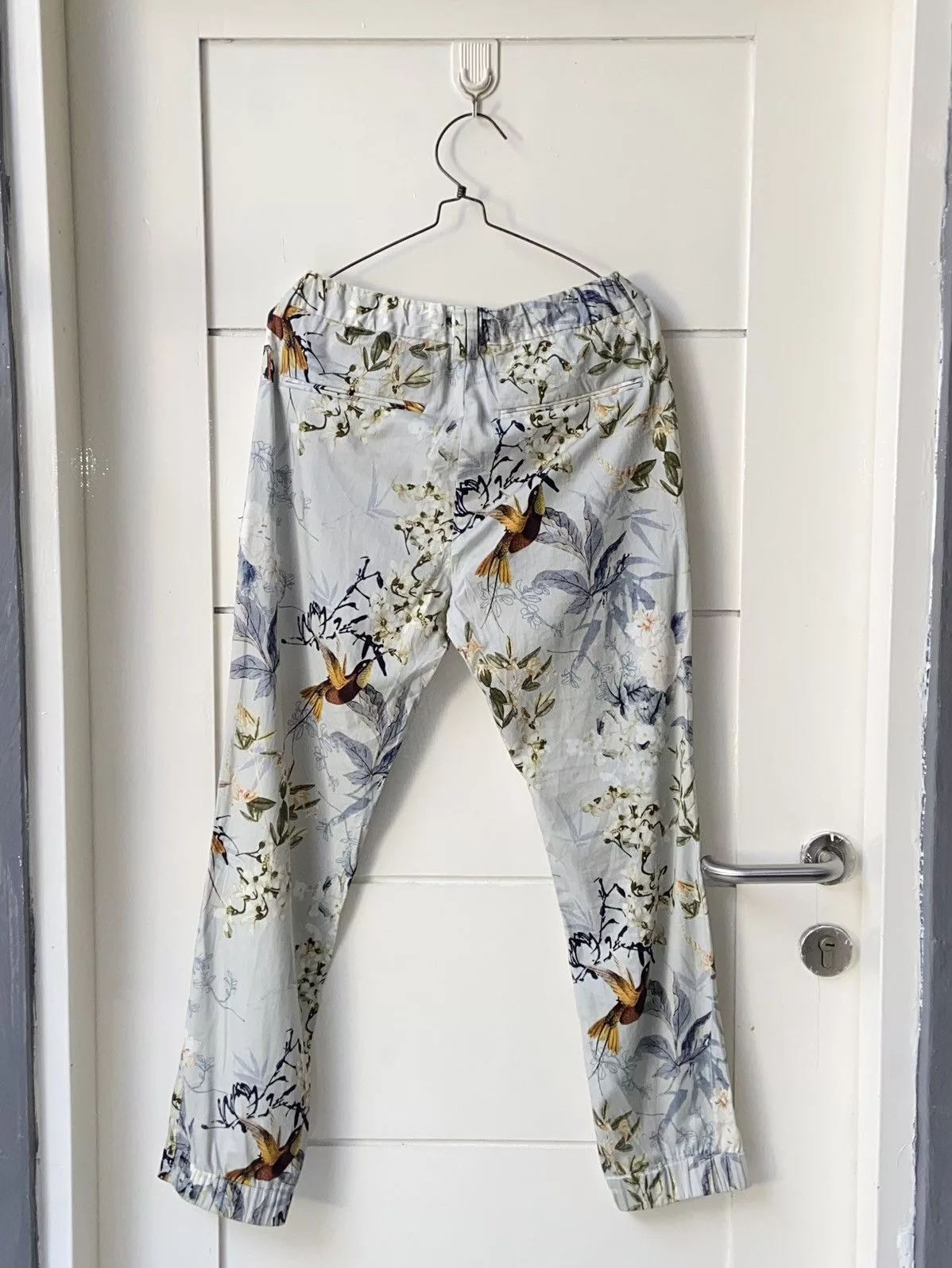 Zara Casual Pants ZARA MAN Flower Patterned Pants White