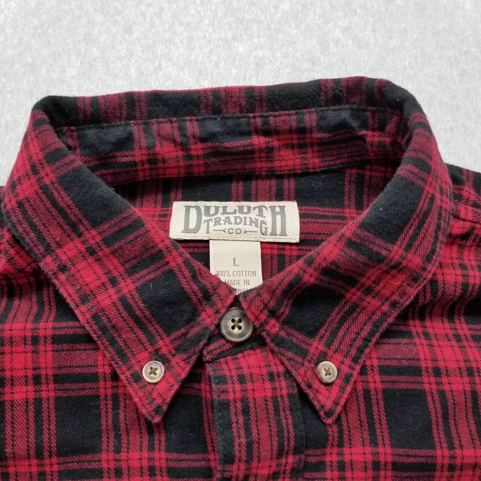 Duluth Trading Company Shirts Button Ups Duluth Trading Company Duluth Trading Flannel Shirt L Plaid Button Up Long Sleeve Red