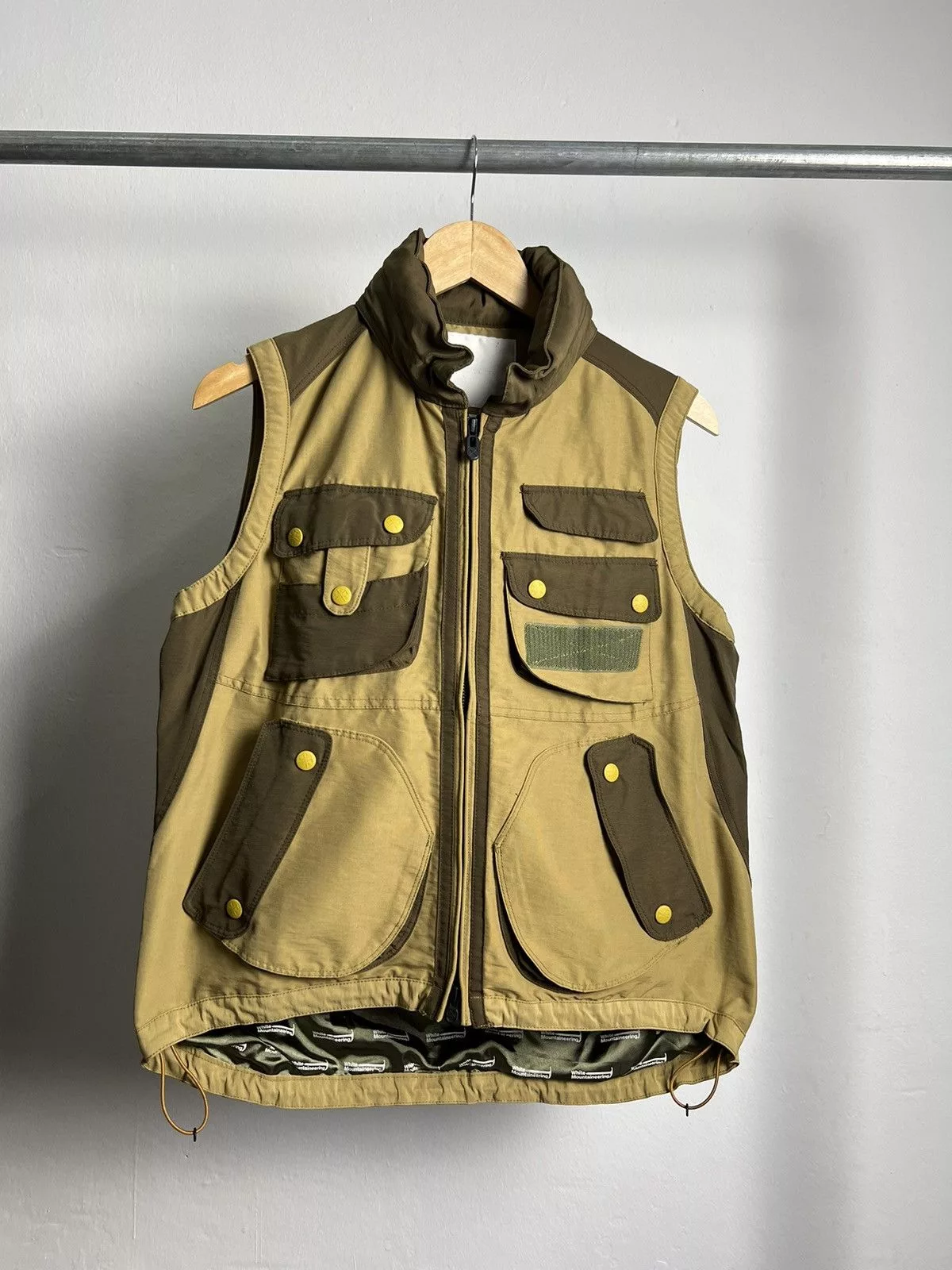 White Mountaineering Vests SS11 General Research/White Mountaineering Vest 5 Pocket Brown