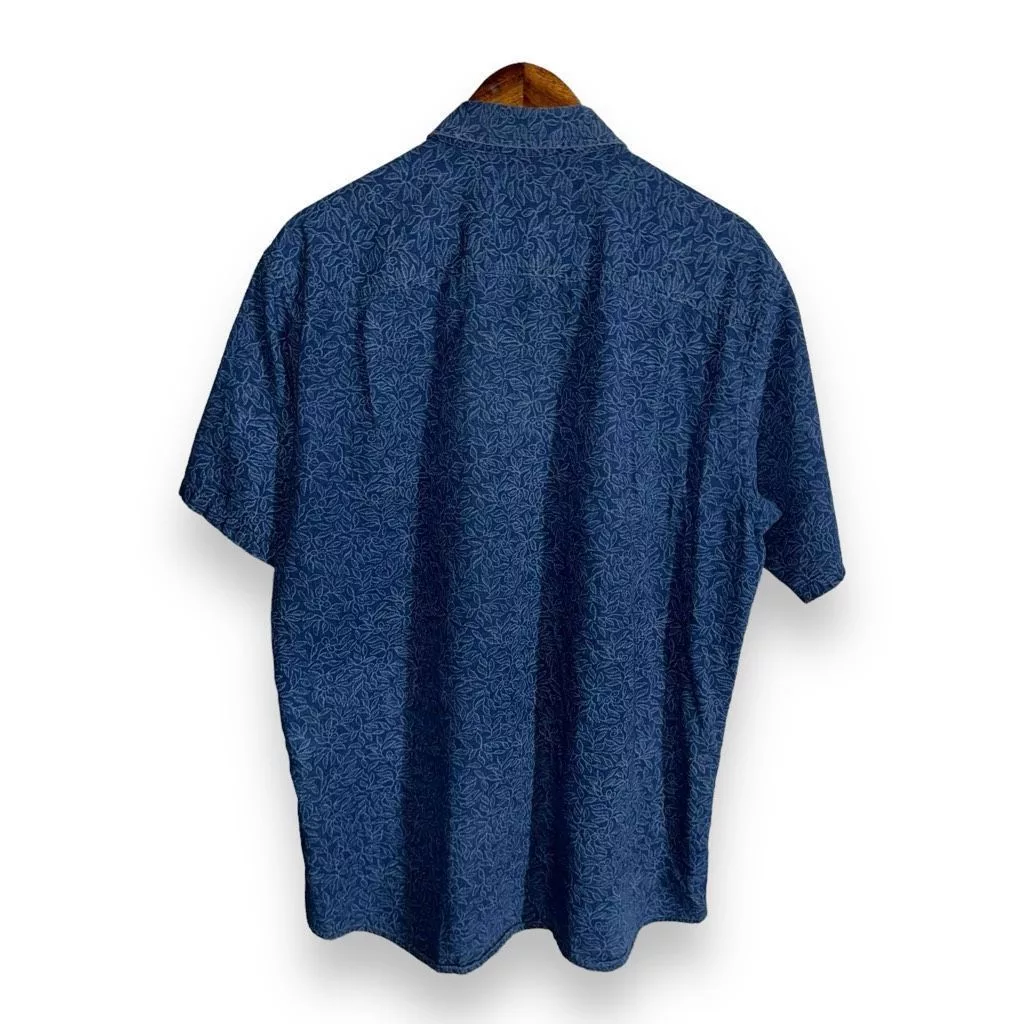 Pendleton Shirts Button Ups Pendleton Indigo Chambray S/S Button Down Shirt Size L Blue
