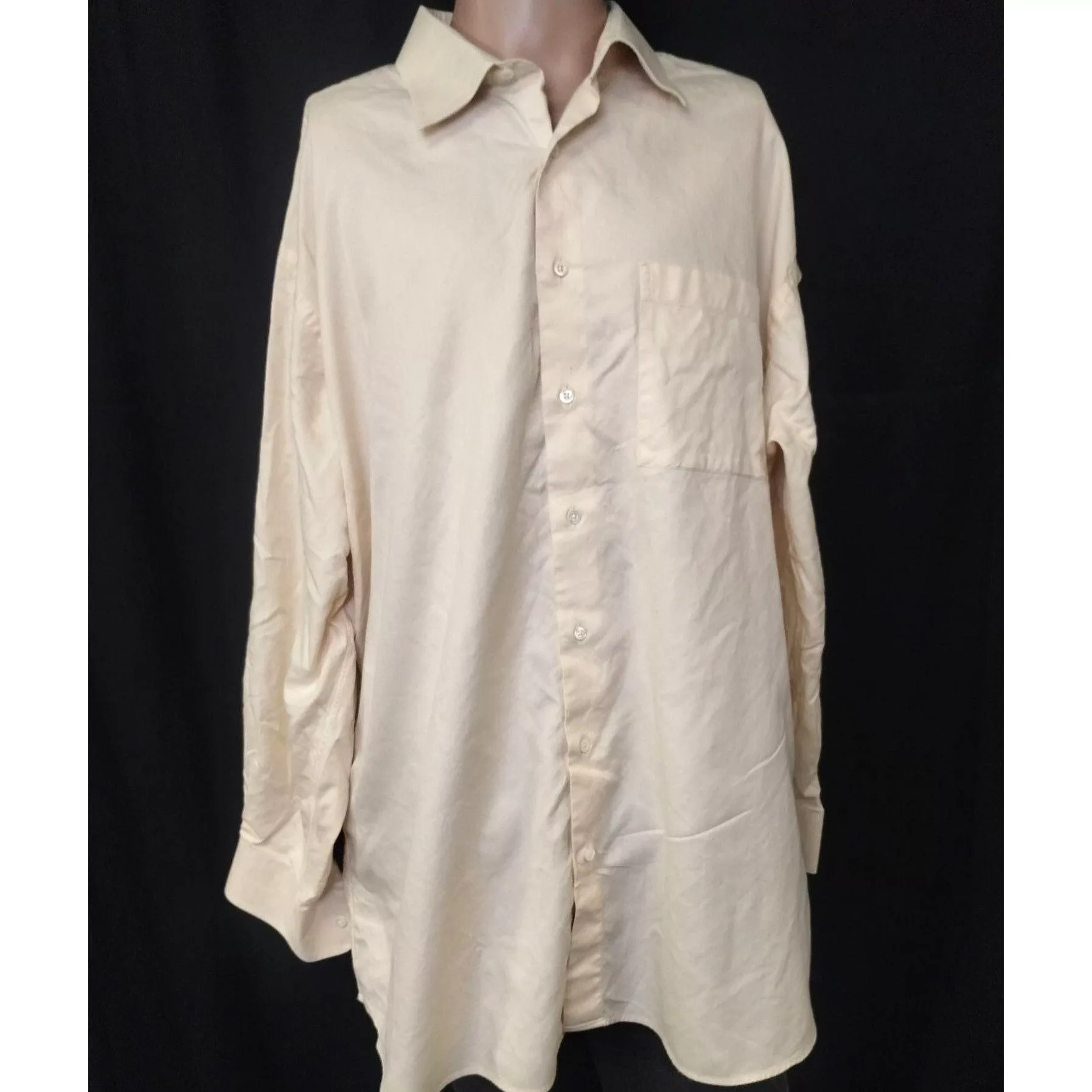 Ike Behar Shirts Button Ups IKE Behar Men's Yellow Shirt/Button Up Size 18.5/35 SKU 3686