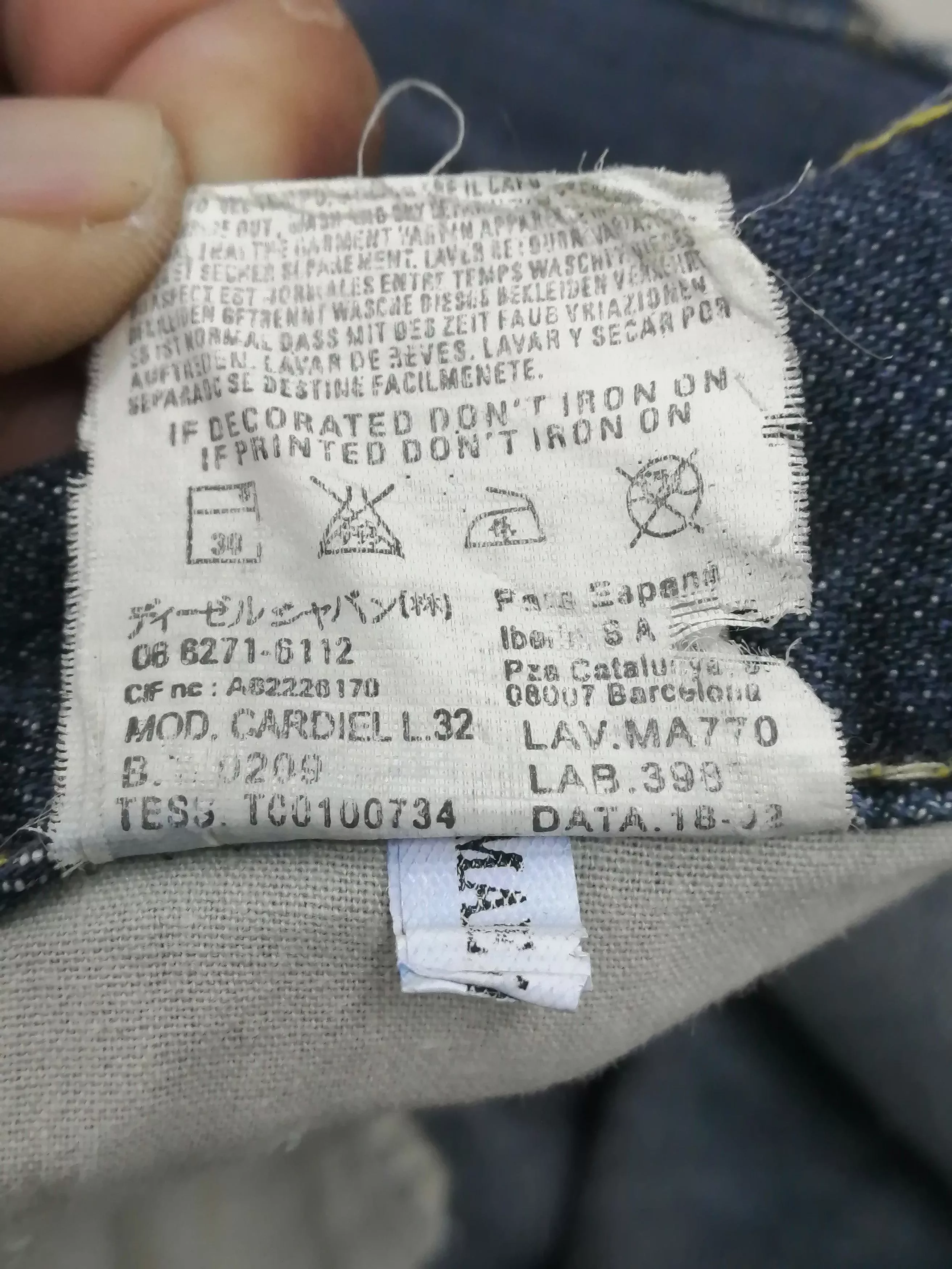 Diesel Denim Diesel Straight Cut Jeans Multi Vintage