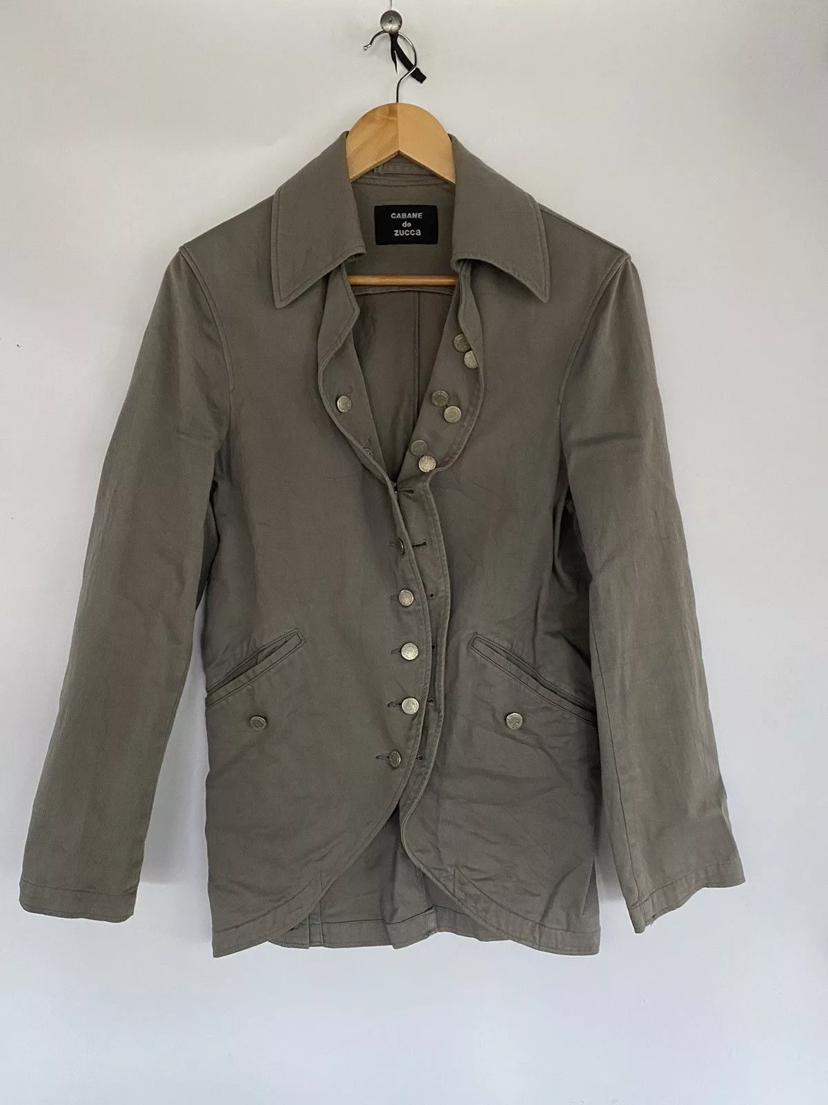 CABANE de ZUCCa Jackets CABANE de ZUCCa Cabana De Zucca Ladies Button up Jacket Gray