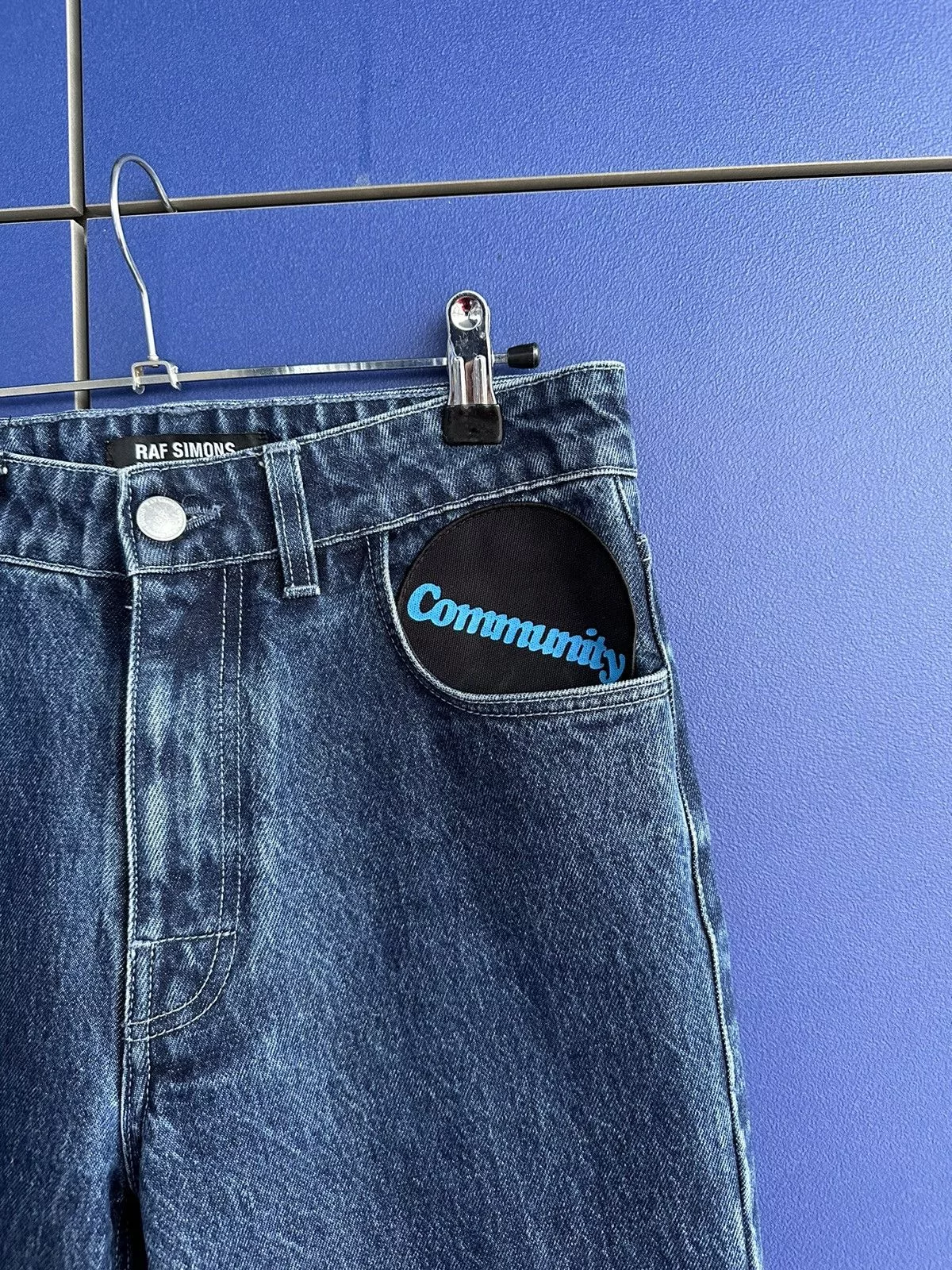 Raf Simons Denim Raf Simons RS Patch Community Denim Blue