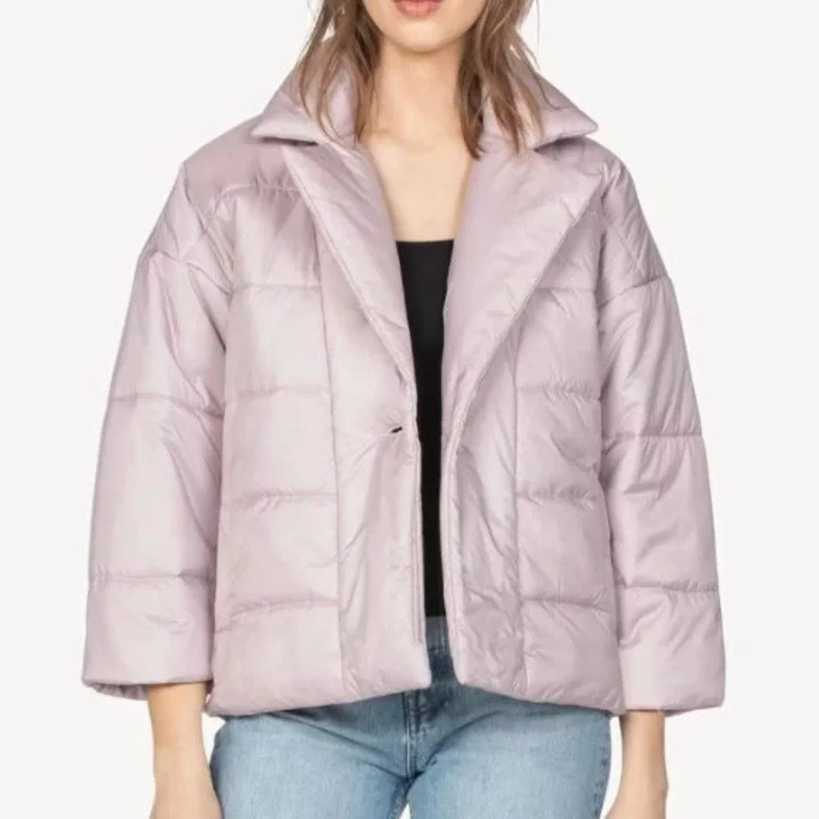 Other Jackets Other Lilla P Notch Collar Quilted Jacket Black
