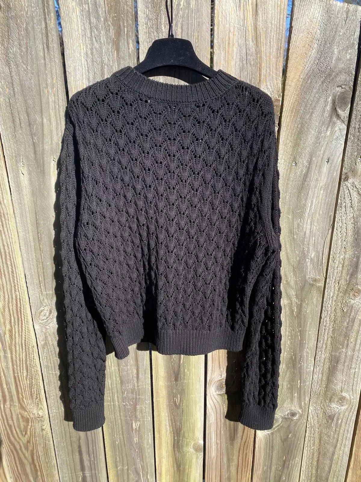 JOHN LAWRENCE SULLIVAN Sweaters Knitwear John Lawrence Sullivan black cable knit sz L