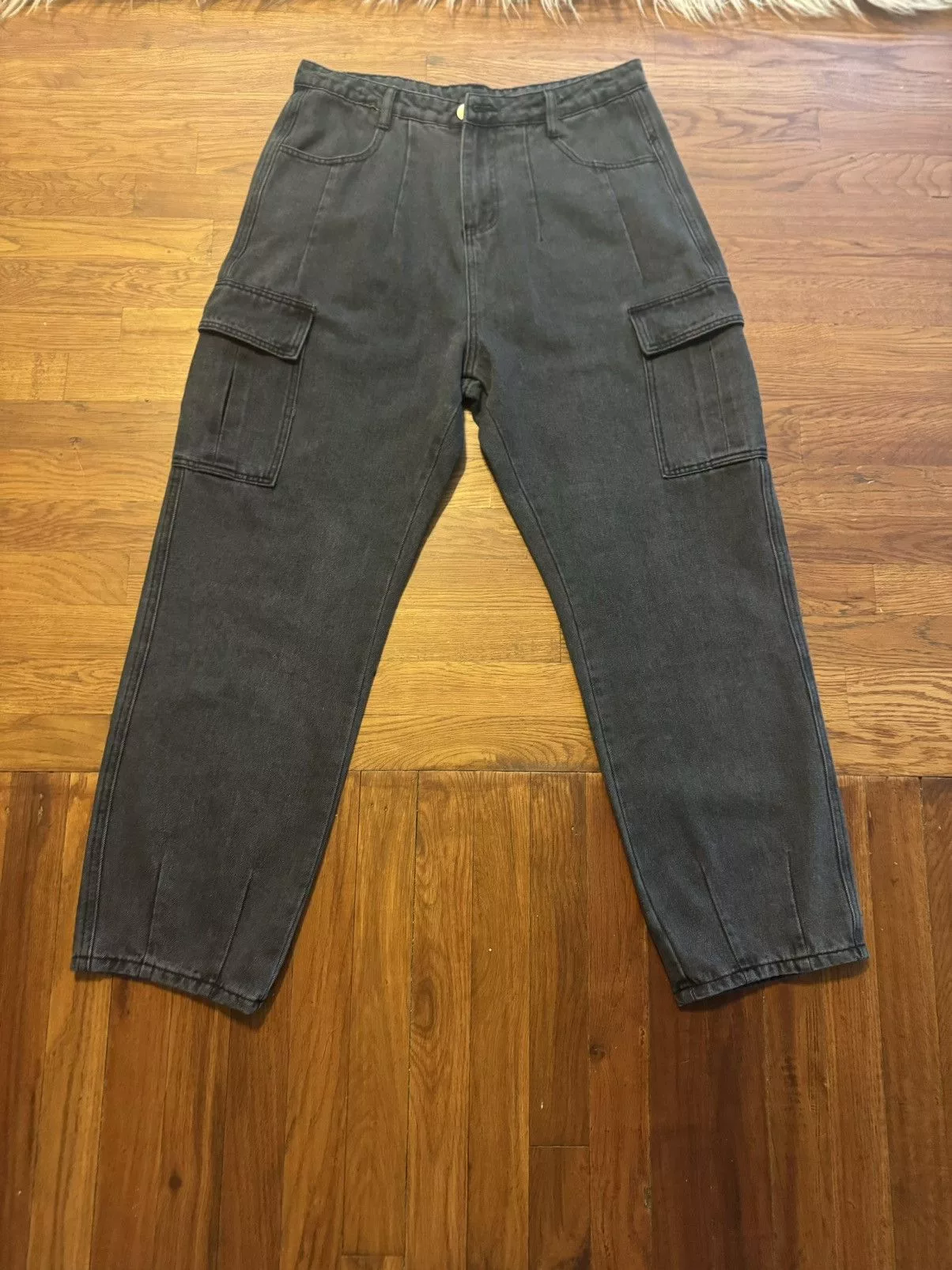 Vintage Denim Vintage Cargo Denim Pants Black