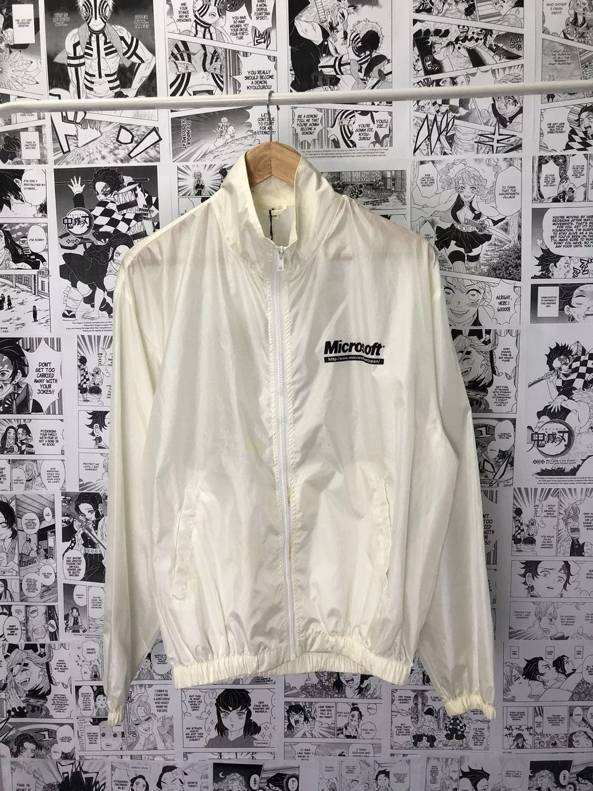 Microsoft Light Jackets Microsoft × Vintage 🔥Rare🔥Microsoft 98 Windbreaker Jacket White