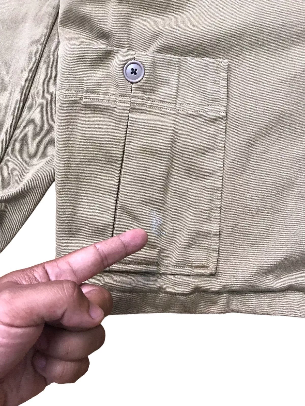 Jil Sander Denim Jackets Jil Sander × Raf Simons Jil Sander Chambray 4 Pocket Lapel Work Jacket Brown Vintage