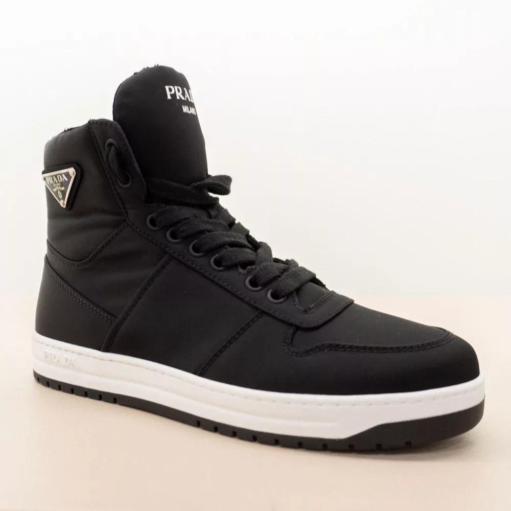 Prada Hi Top Sneakers Prada o1la1rc1a0724 Sneaker in Black