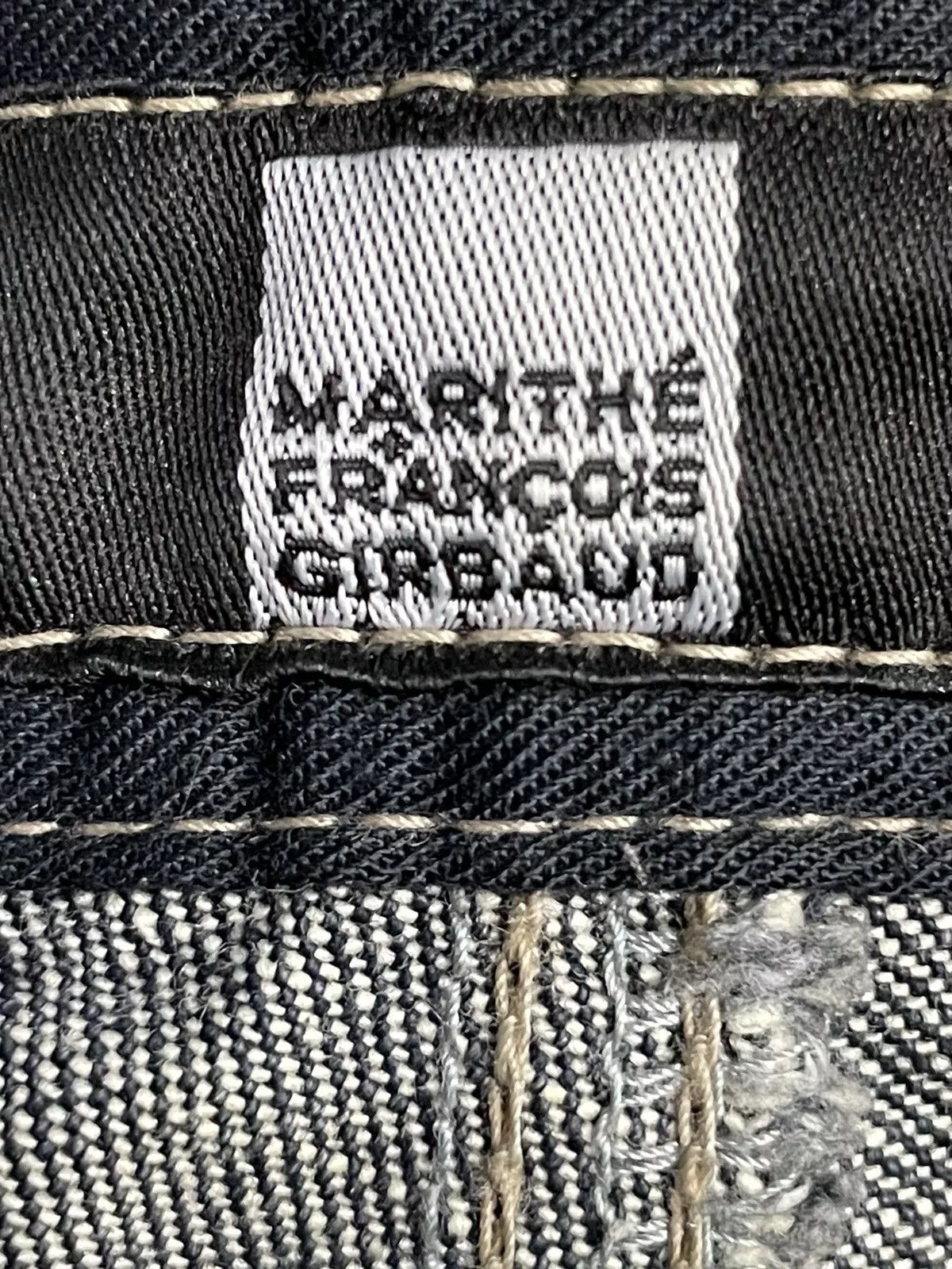 Marithe + Francois Girbaud Denim Marithe + Francois Girbaud × Vintage Y2K Marithe Francois Girbaud Hagi Denim With Leather Belt Gray