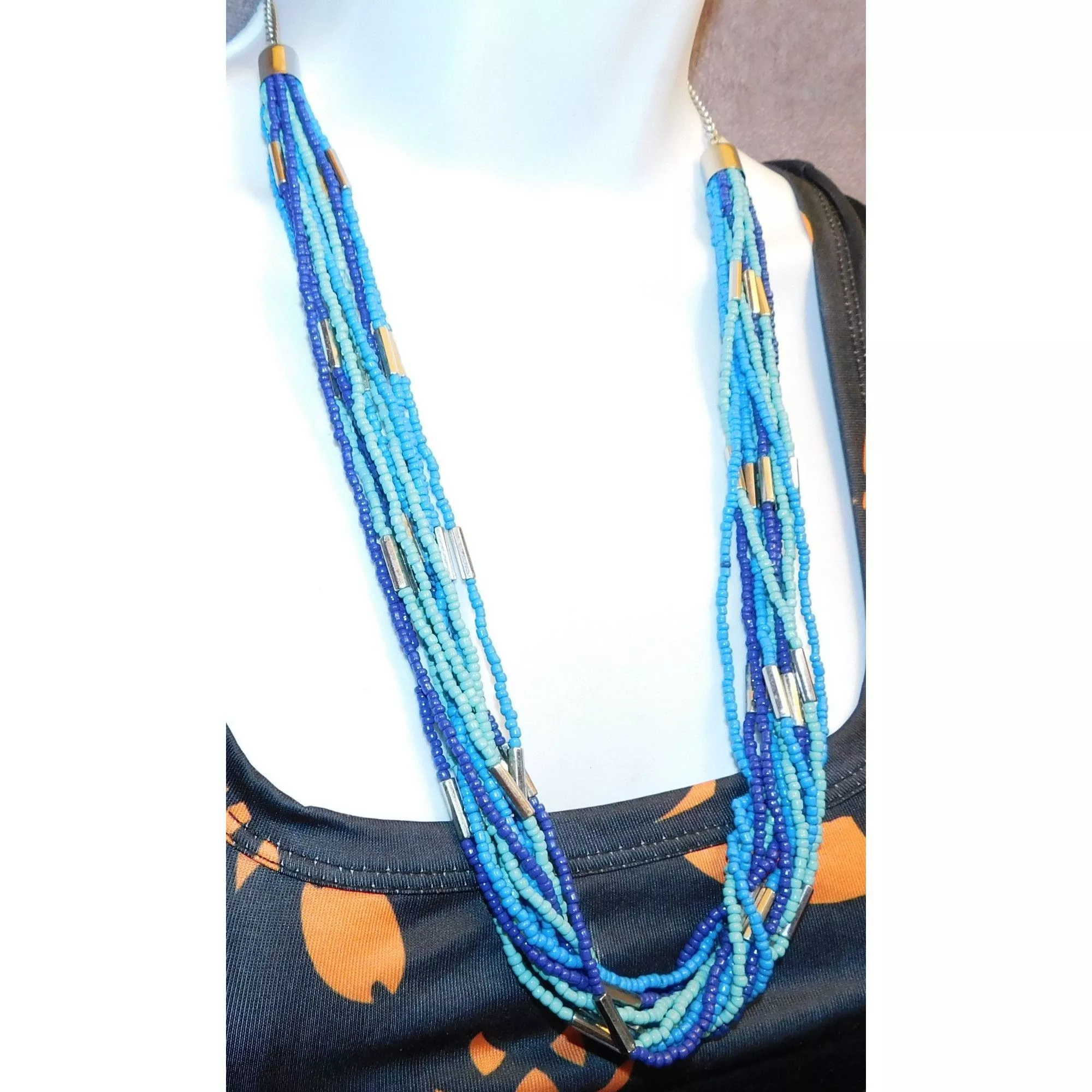 Other Necklaces Other Blue And Silver Necklace