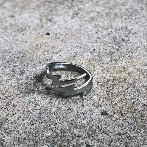 Handmade Jewelry Watches Handmade × Jewelry × Vintage Silver Lightning Ring
