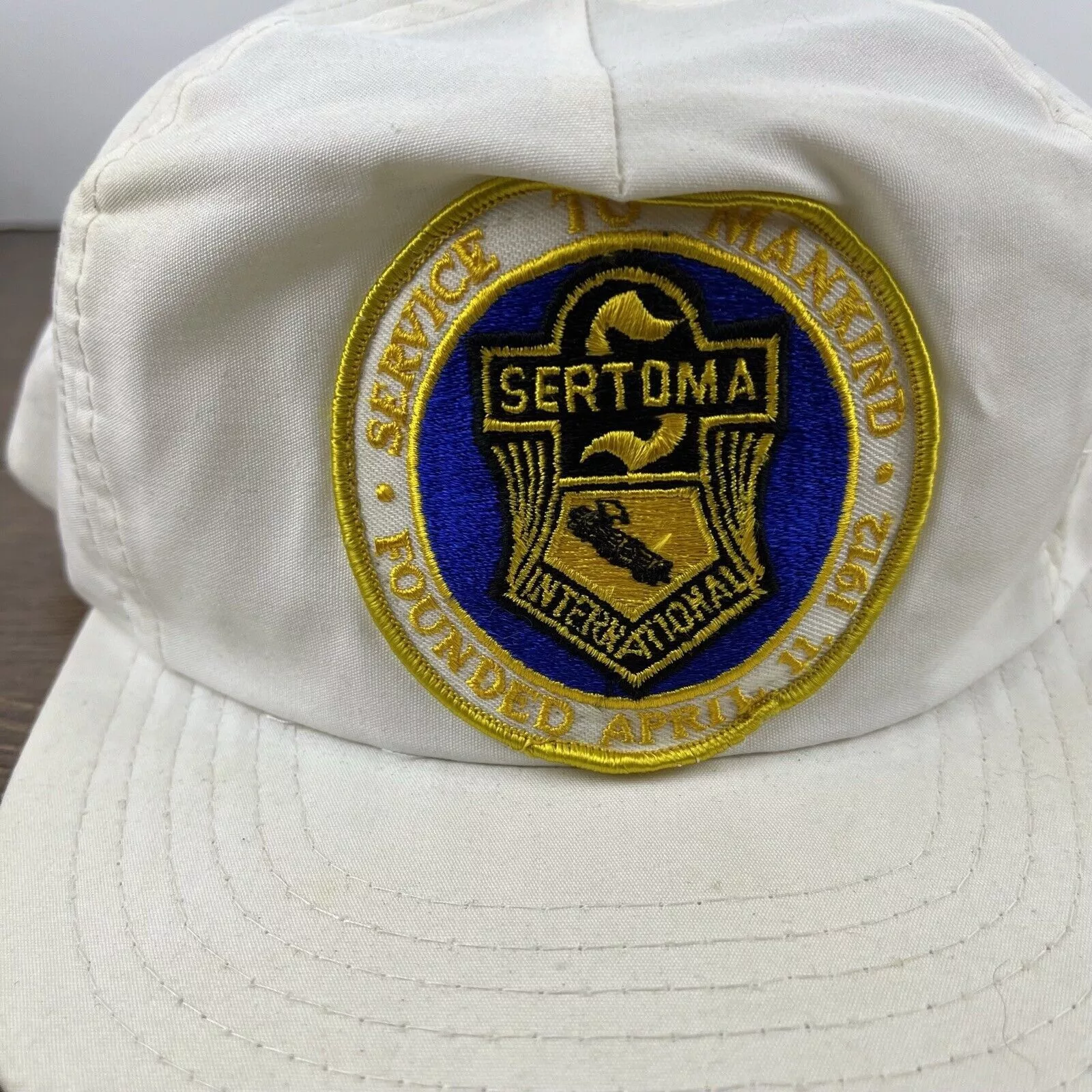Other Hats Other Sertoma International Snapback Hat White Hat Adjustable Whit
