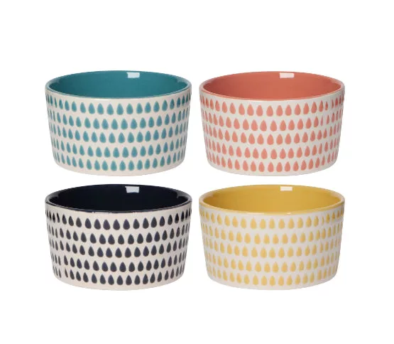 Set/4 Ramekin Cloudburst Prism