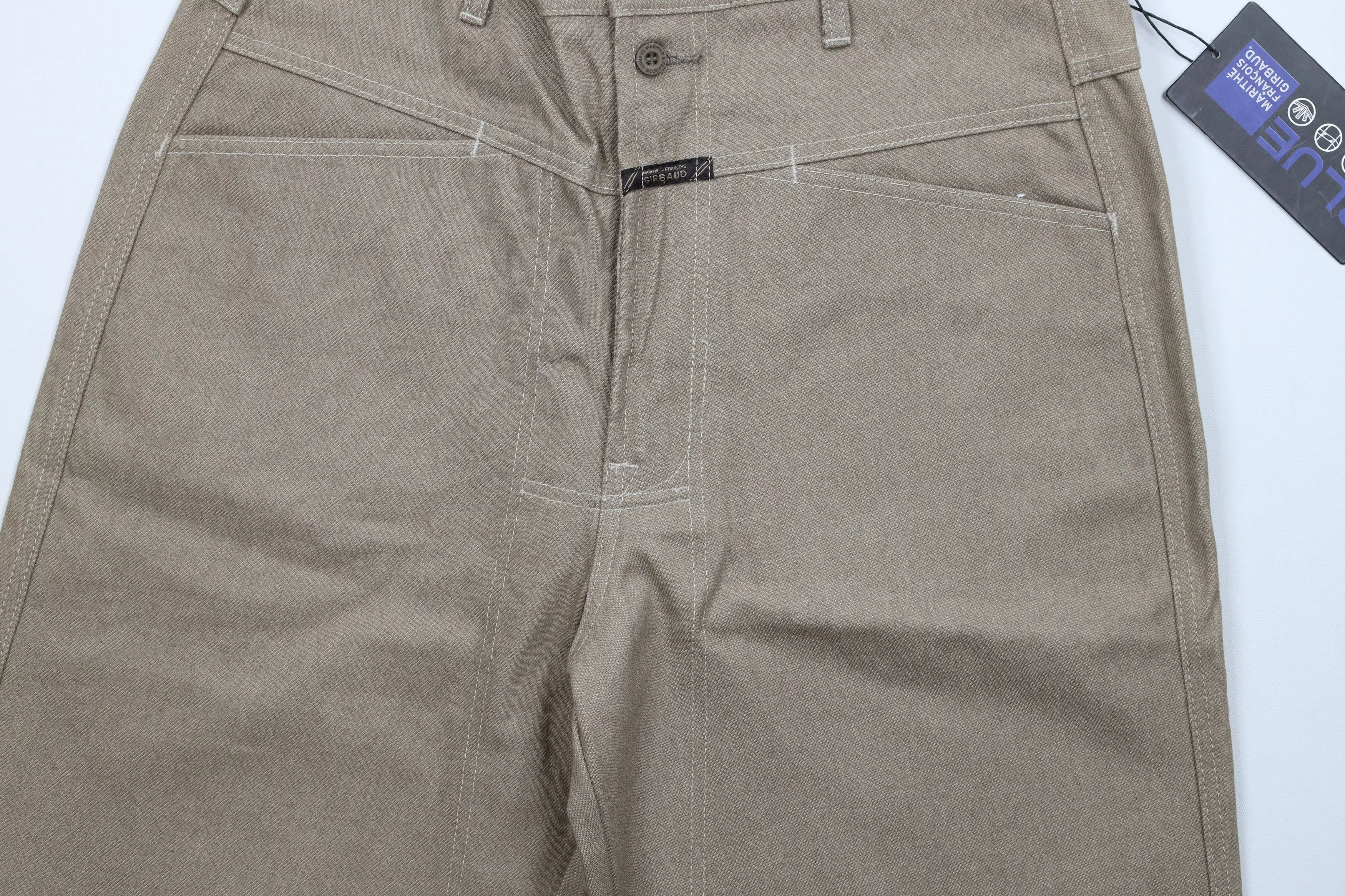 Marithe + Francois Girbaud Shorts Marithe + Francois Girbaud × Vintage NOS Vintage 90s Marithe Francois Girbaud Denim Jean Shorts Beige