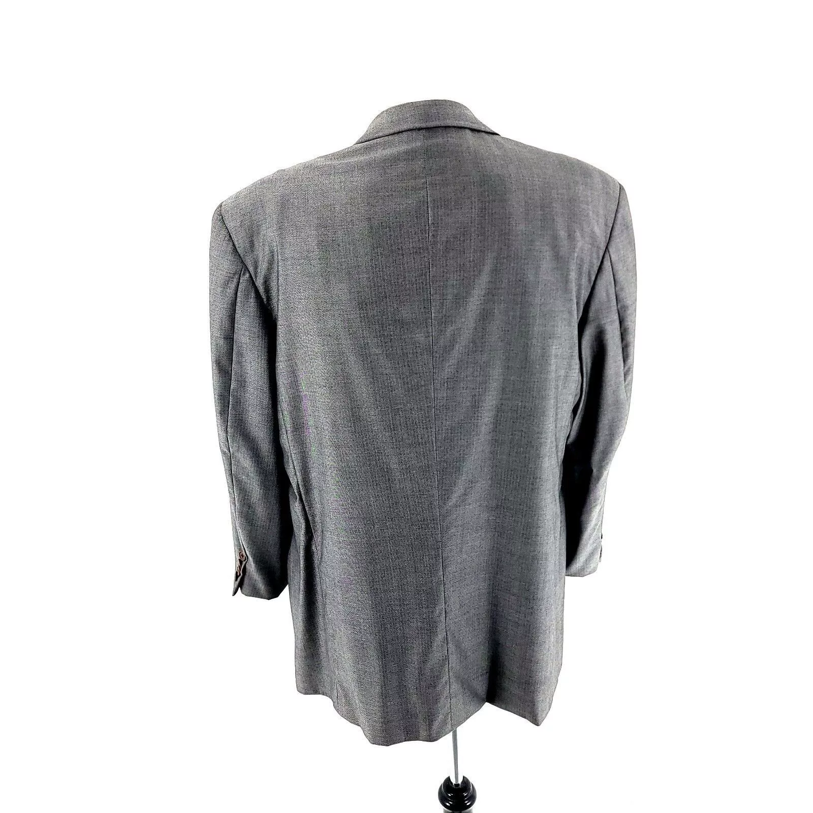 Hickey Freeman Blazers Hickey Freeman Neiman Marcus Wool 2 Button Gray Herringbone