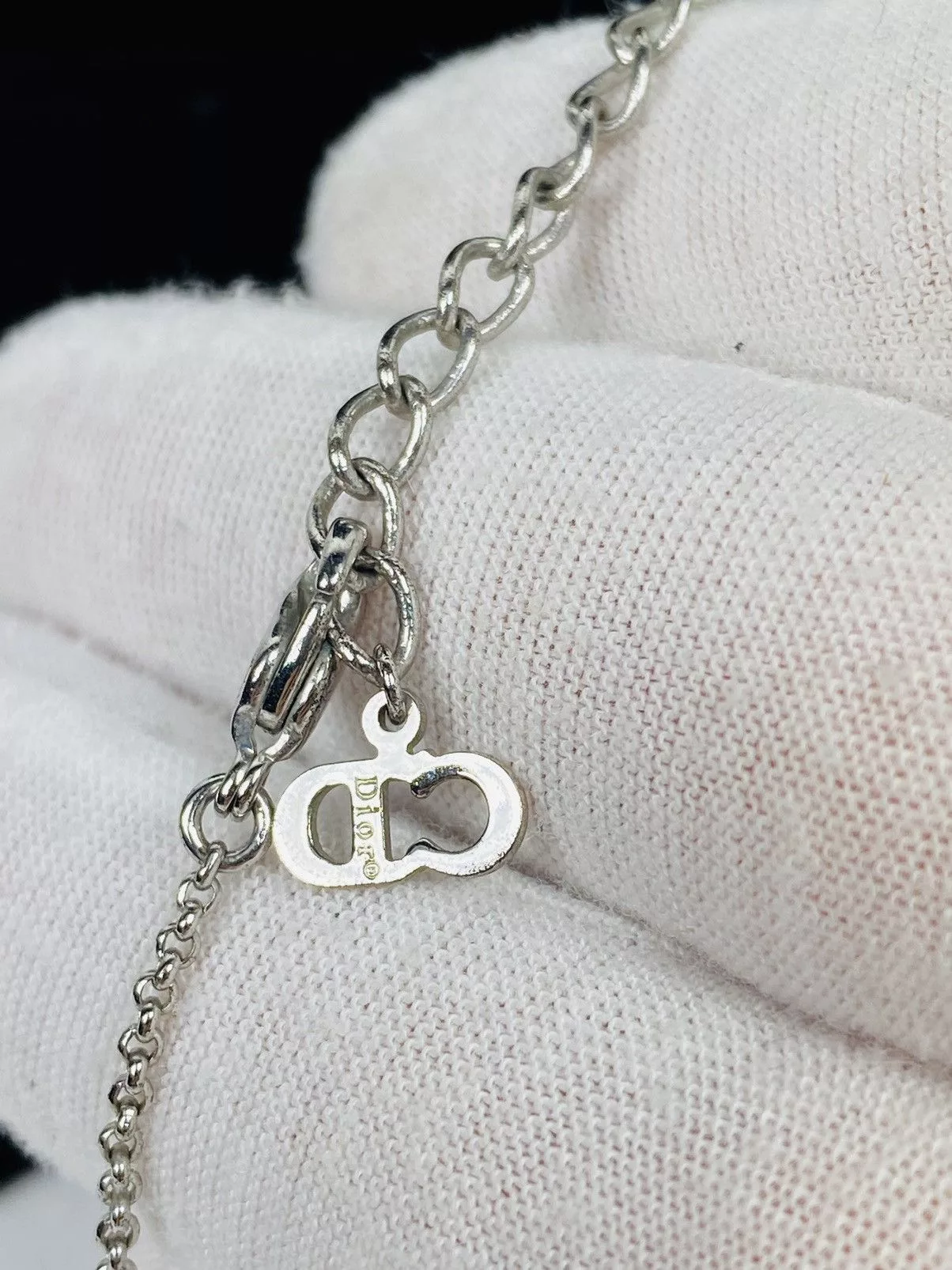 Dior Necklaces Dior CD Dice Necklace Silver