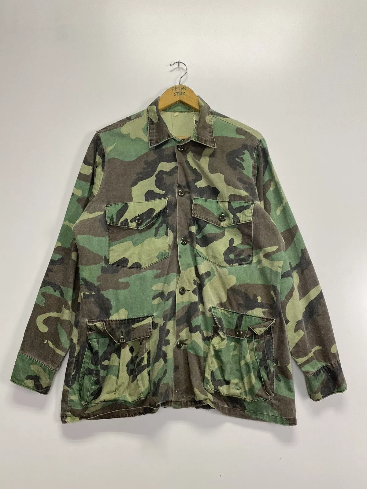 Vintage Shirts Button Ups Vintage US Army Jacket Multi