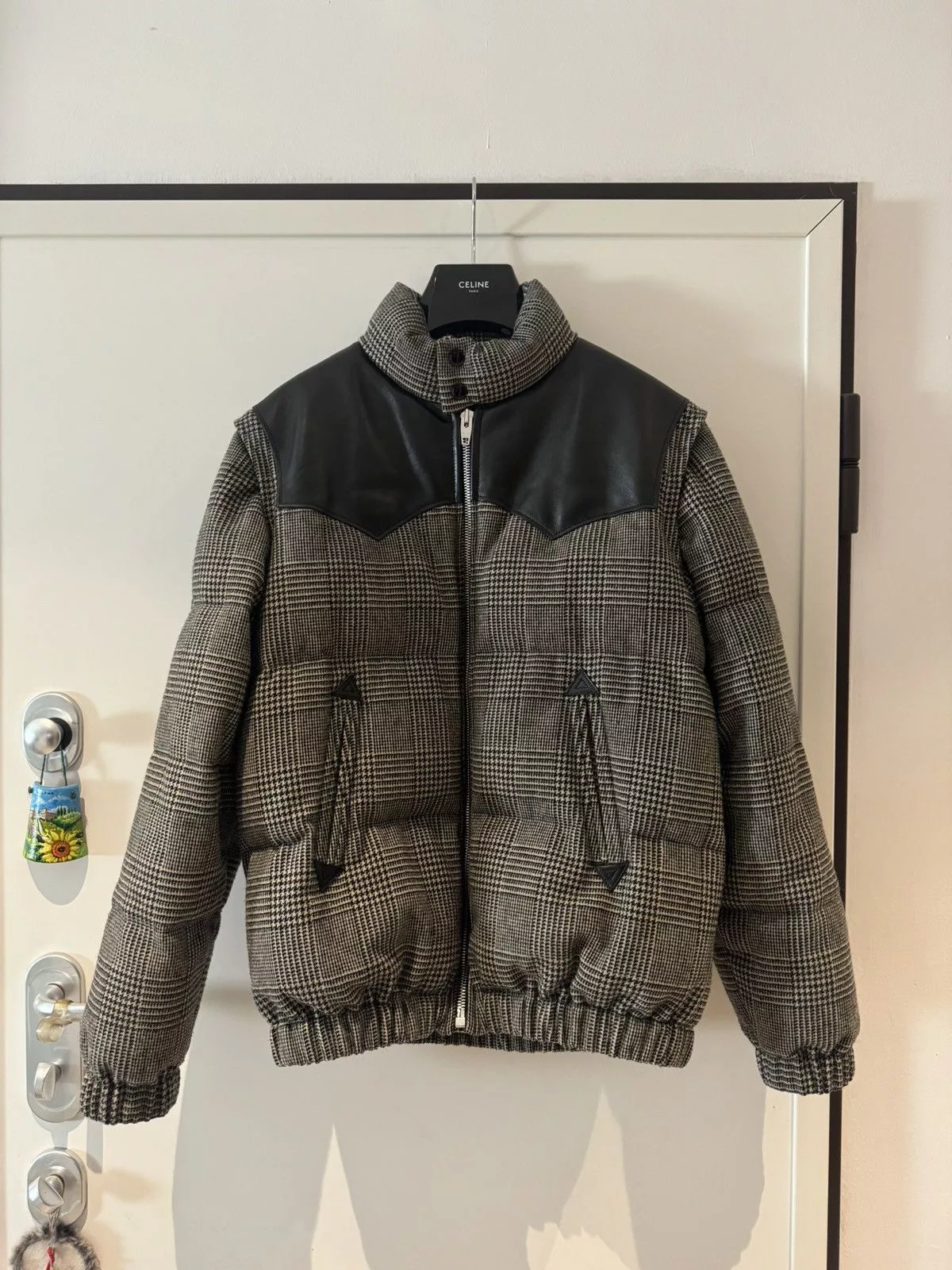 Celine Bombers Celine × Hedi Slimane Celine by Hedi Slimane Winter Bomber With Removable Sleeves Brown