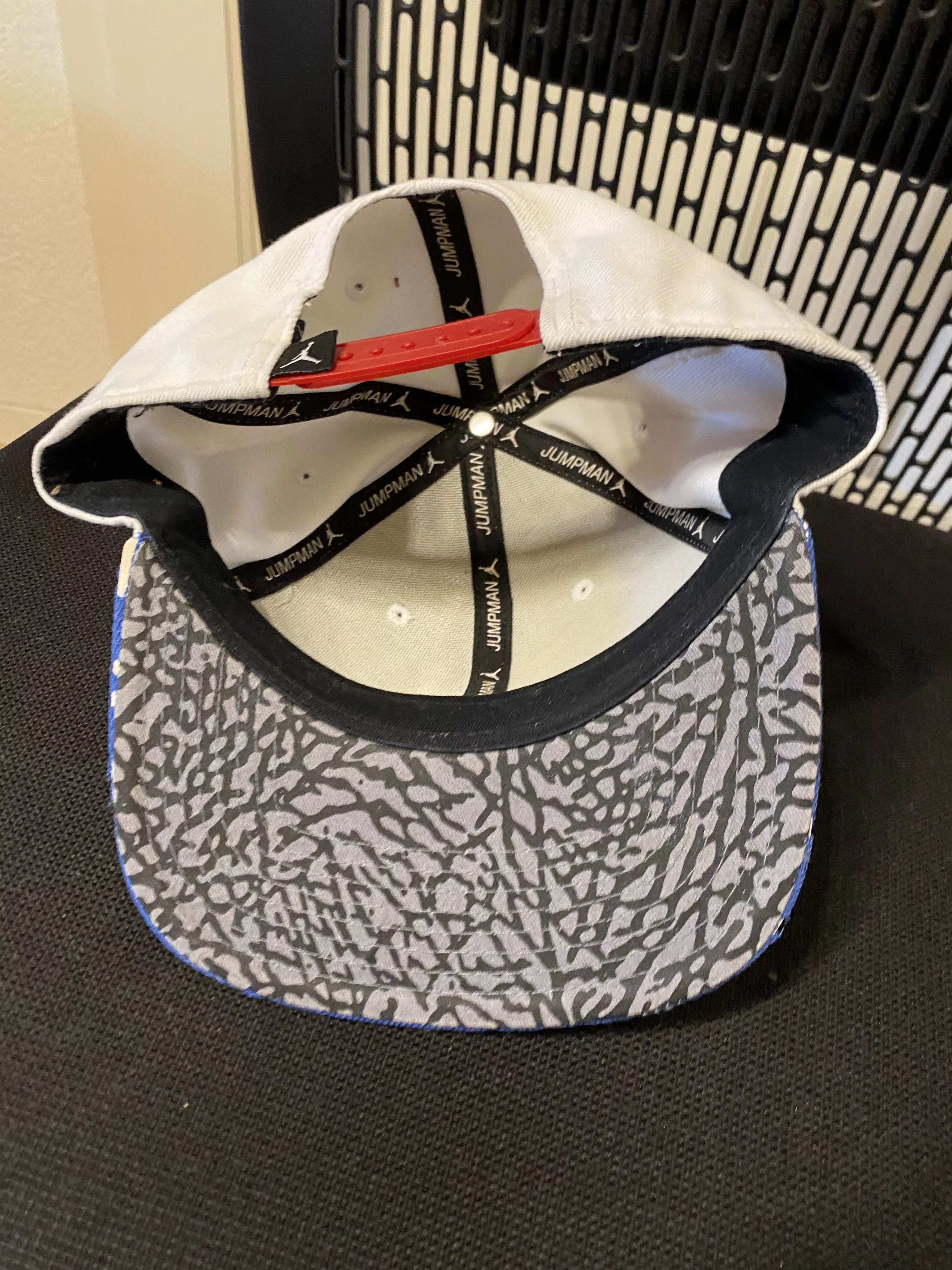 Jordan Brand Hats Jordan Brand × Nike Jordan jumpman red Elephant print cap White