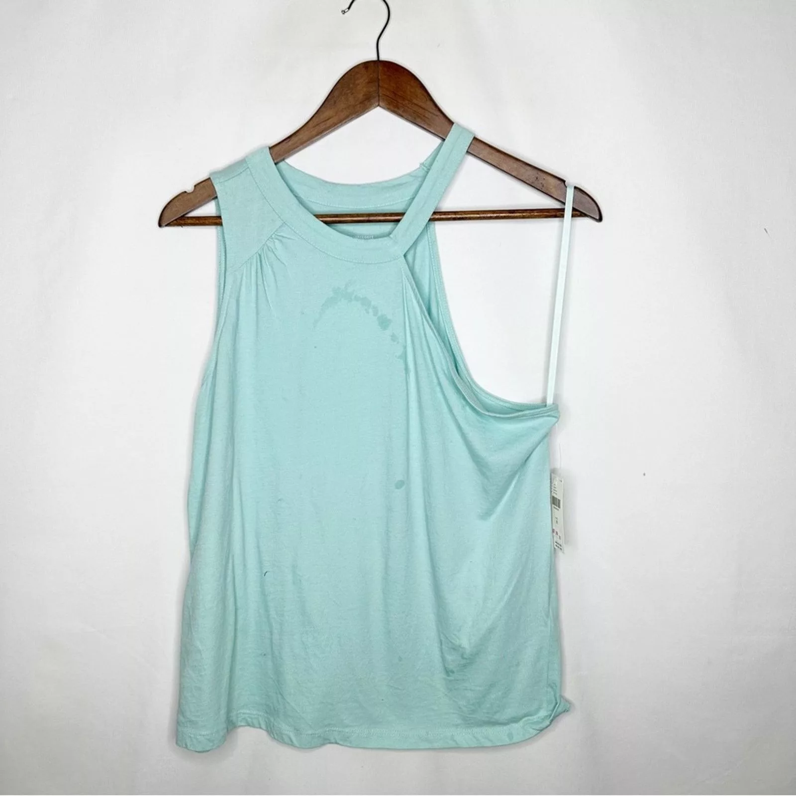 Anthropologie Blouses ANTHROPOLOGIE Asymmetrical Cut Out Tank Top NWT in Medium Blue