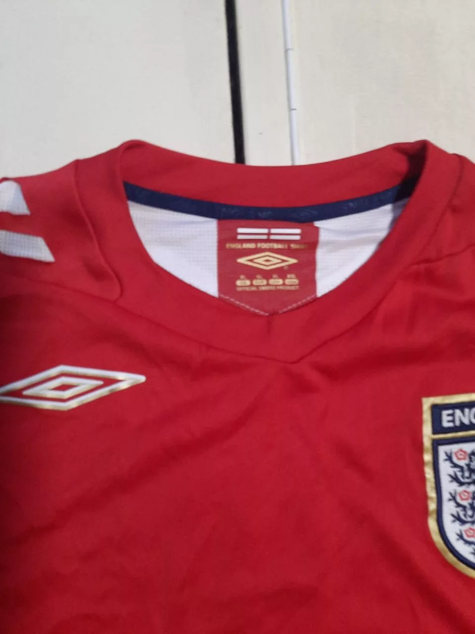 Umbro Jerseys Umbro England Jersey 2006-2008 Red