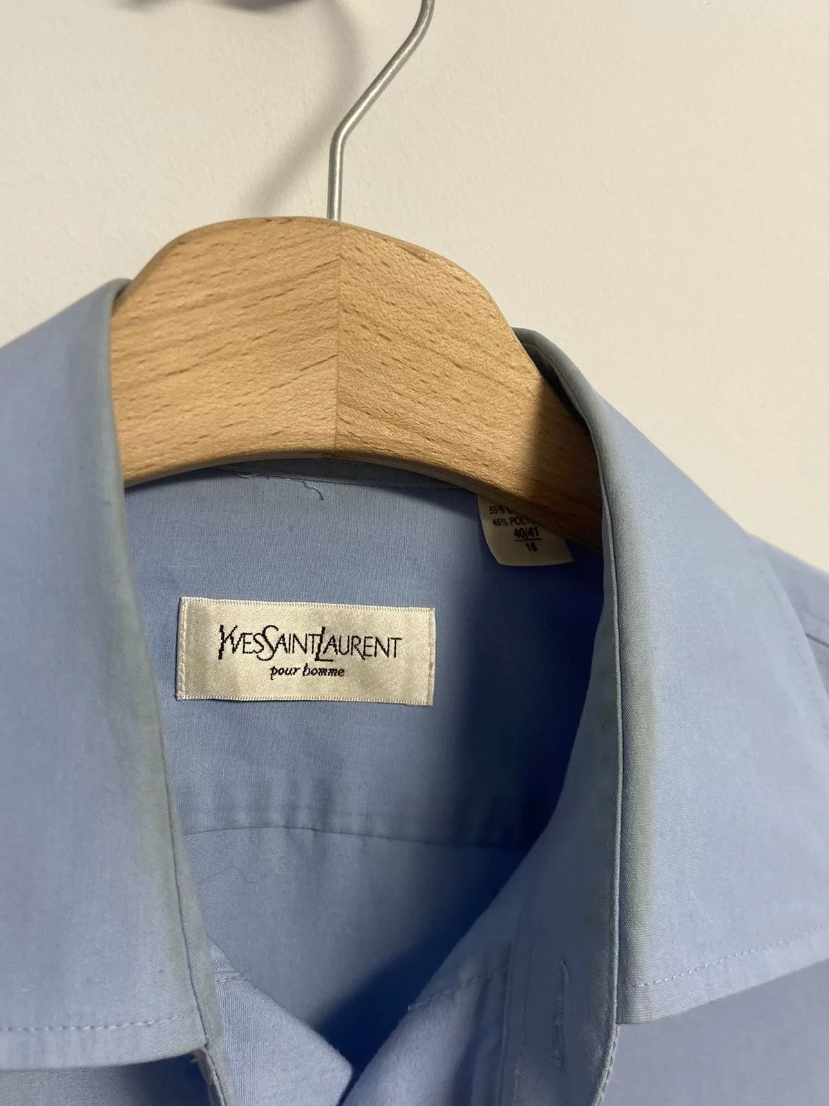 Yves Saint Laurent Shirts Button Ups Yves Saint Laurent Button Up Blue