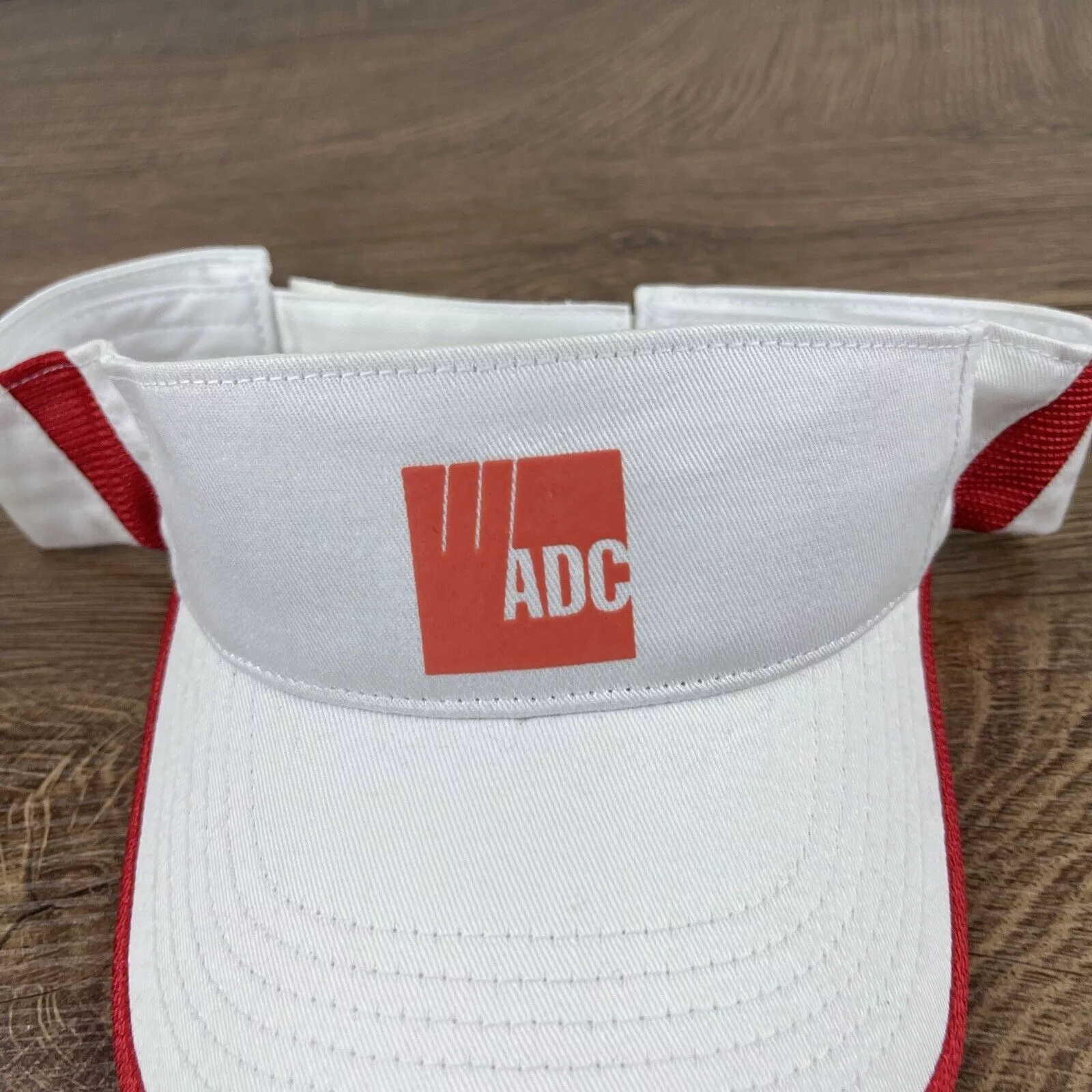 Other Hats Other ADC Visor Cap White Adjustable Hat Adult Size Hat White Cap